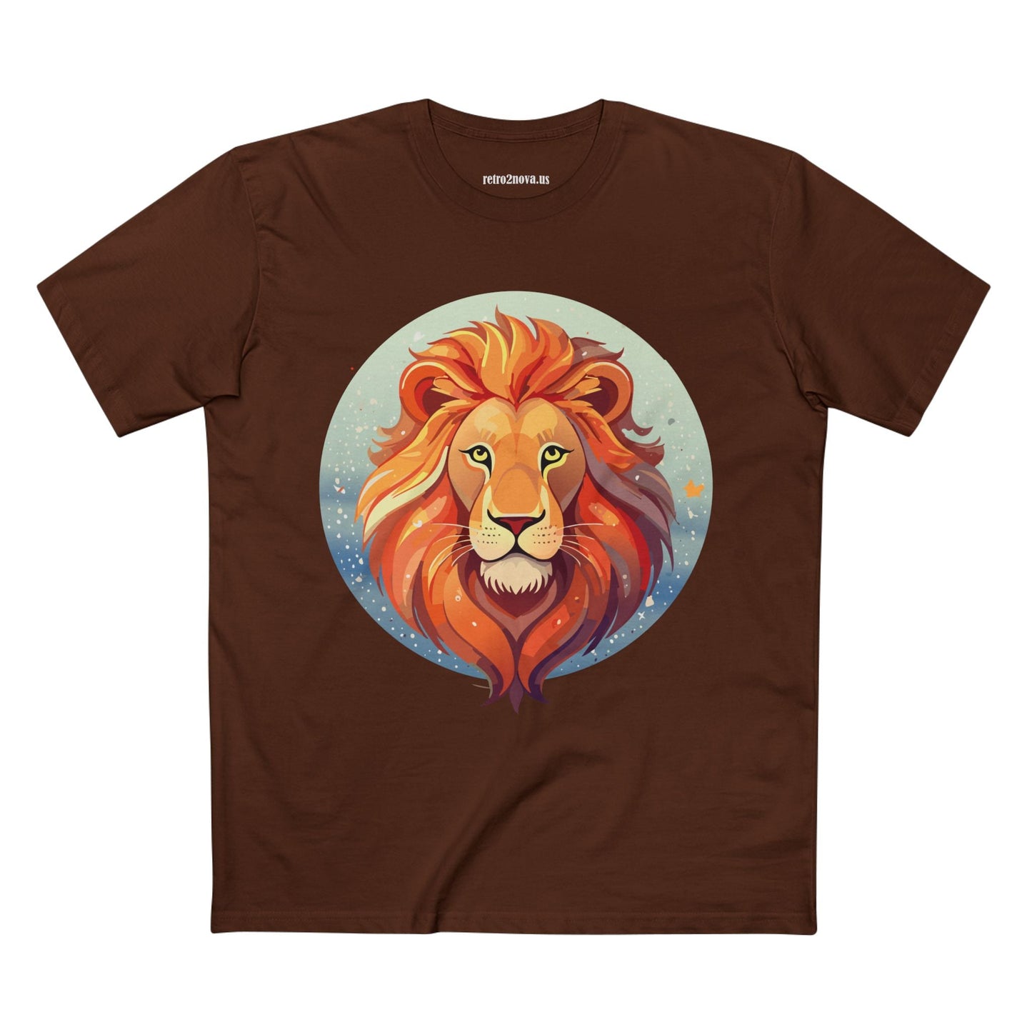 Lion Art Shirt Unisex Premium Cotton Tee With Original Art Design From Retro2Nova Art Collection Worldwide