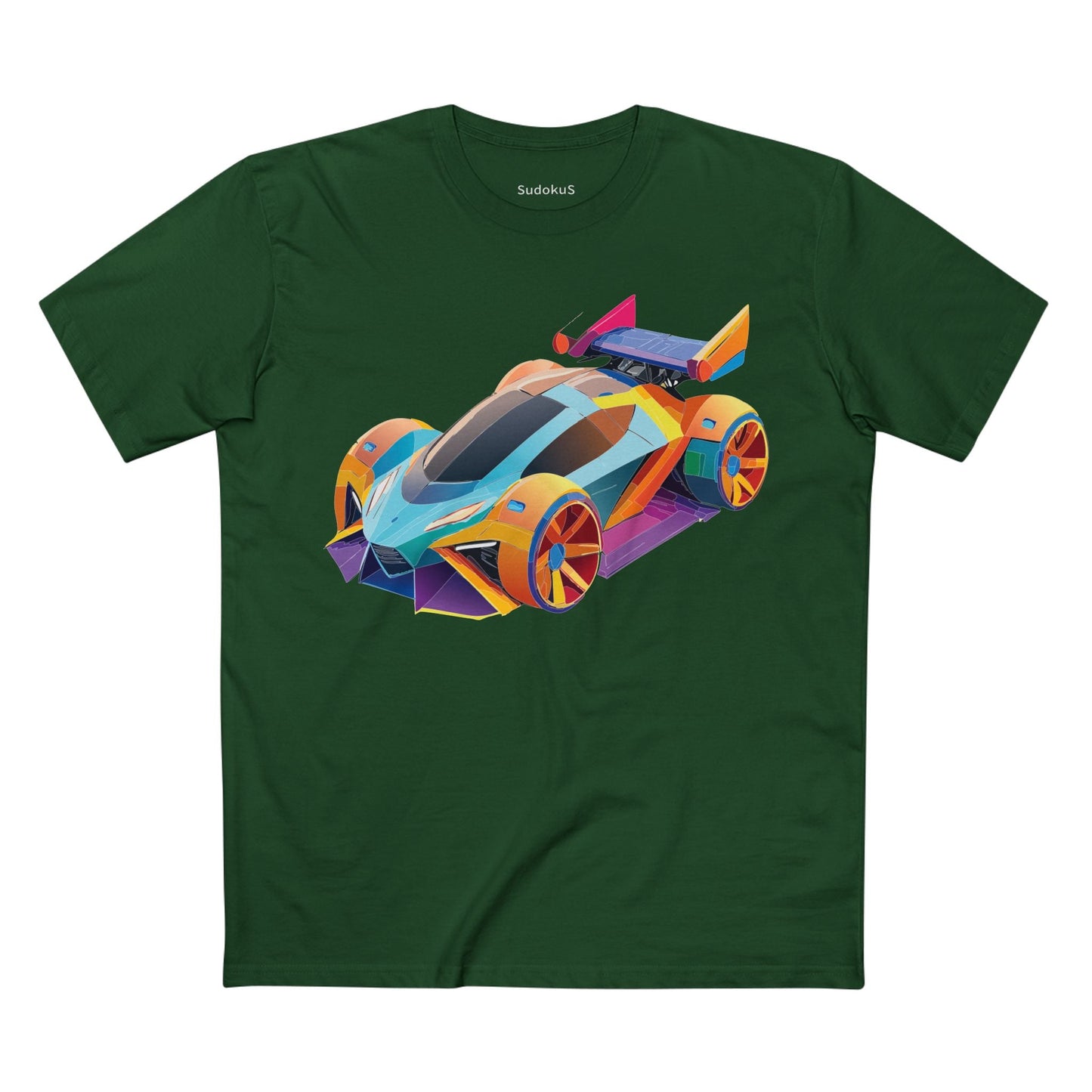 Car Graphic Unisex 100 Cotton Staple Tee 23