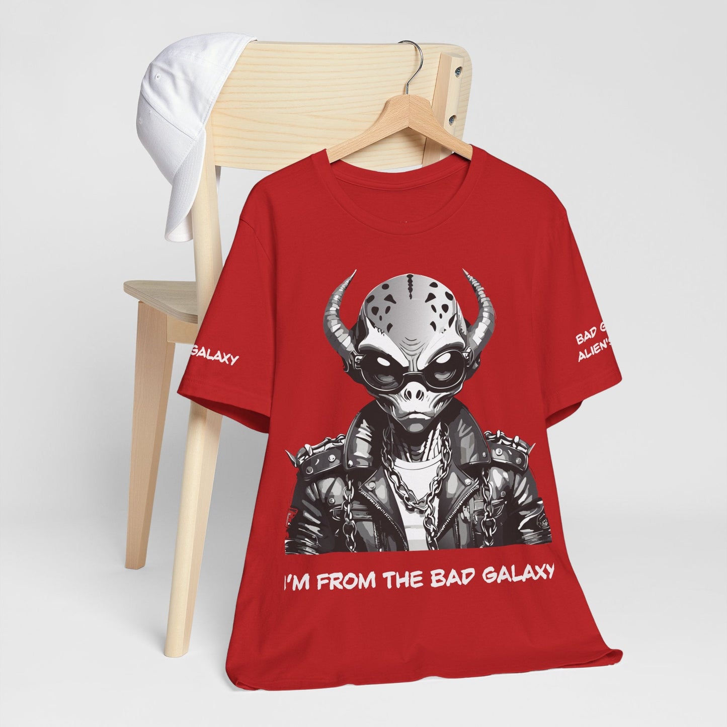 Alien Tee Shirt From Bad Galaxy 100 Percent Cotton Eco Friendly Ink Printed In USA