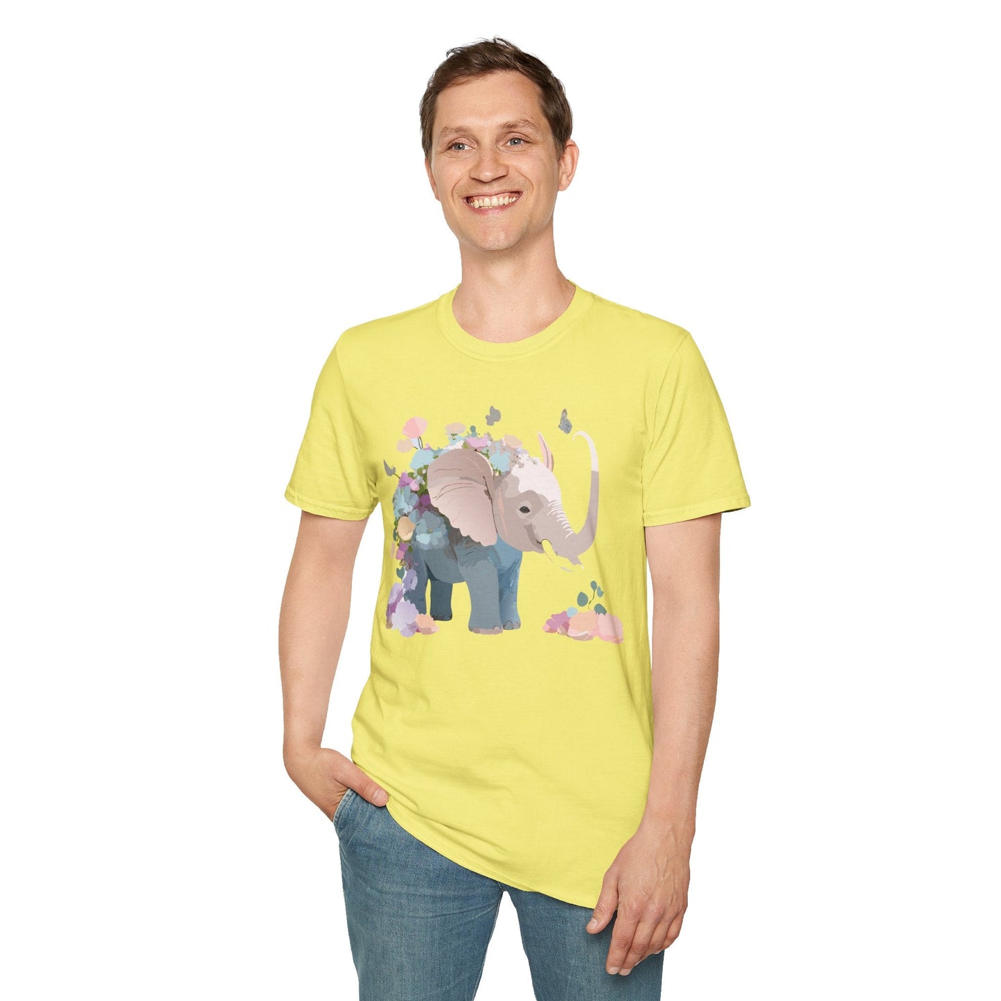 Elephant T Shirt Unisex Softstyle 64000 Elephant Tee Premium Comfort Everyday Wear