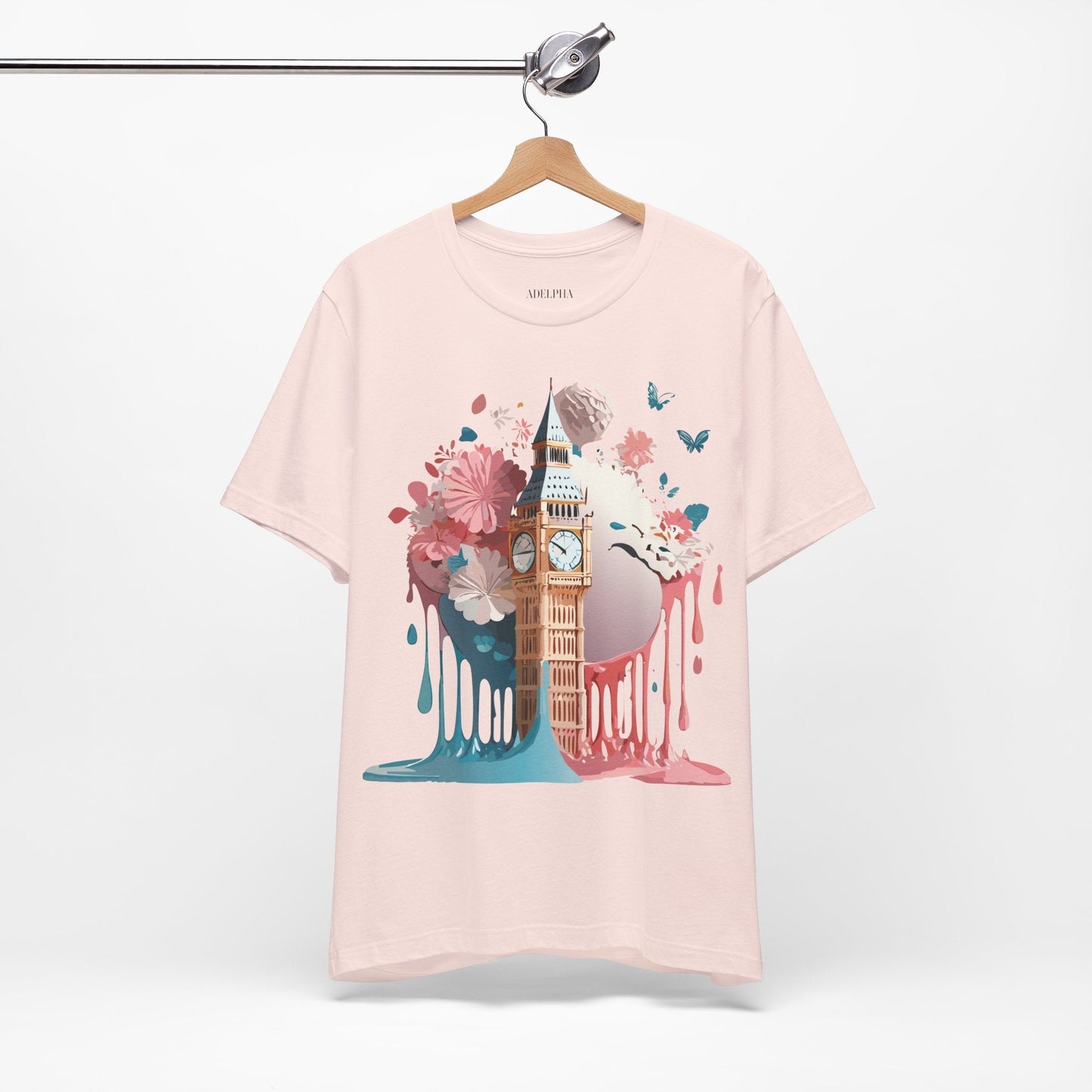London Tourist Shirt Graphic Tee Unisex Vintage Inspired Artwork By Adelpha Original Collection