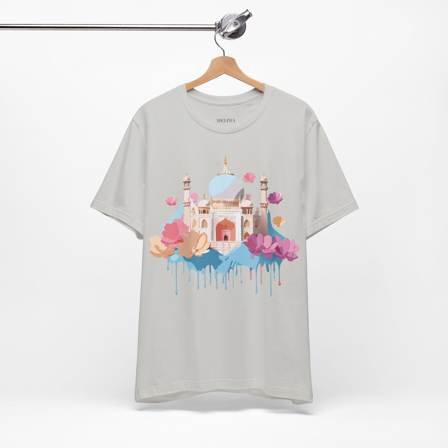 Tourist Shirt Taj Mahal Graphic Tee Unisex Short Sleeve Art From Adelpha Vintage Inspired