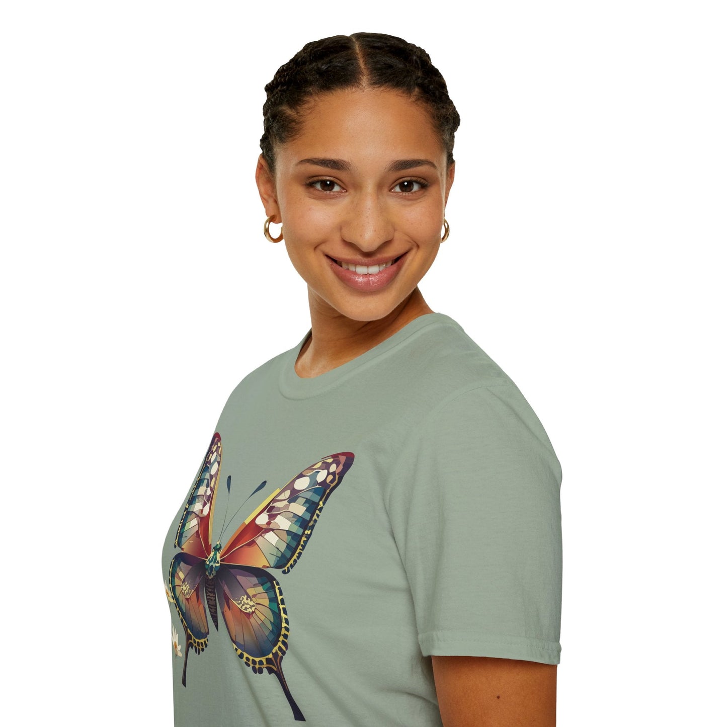 Unisex Butterfly Monarch Shirt Softstyle Tee Gildan 64000 Short Sleeve For Everyday Comfort