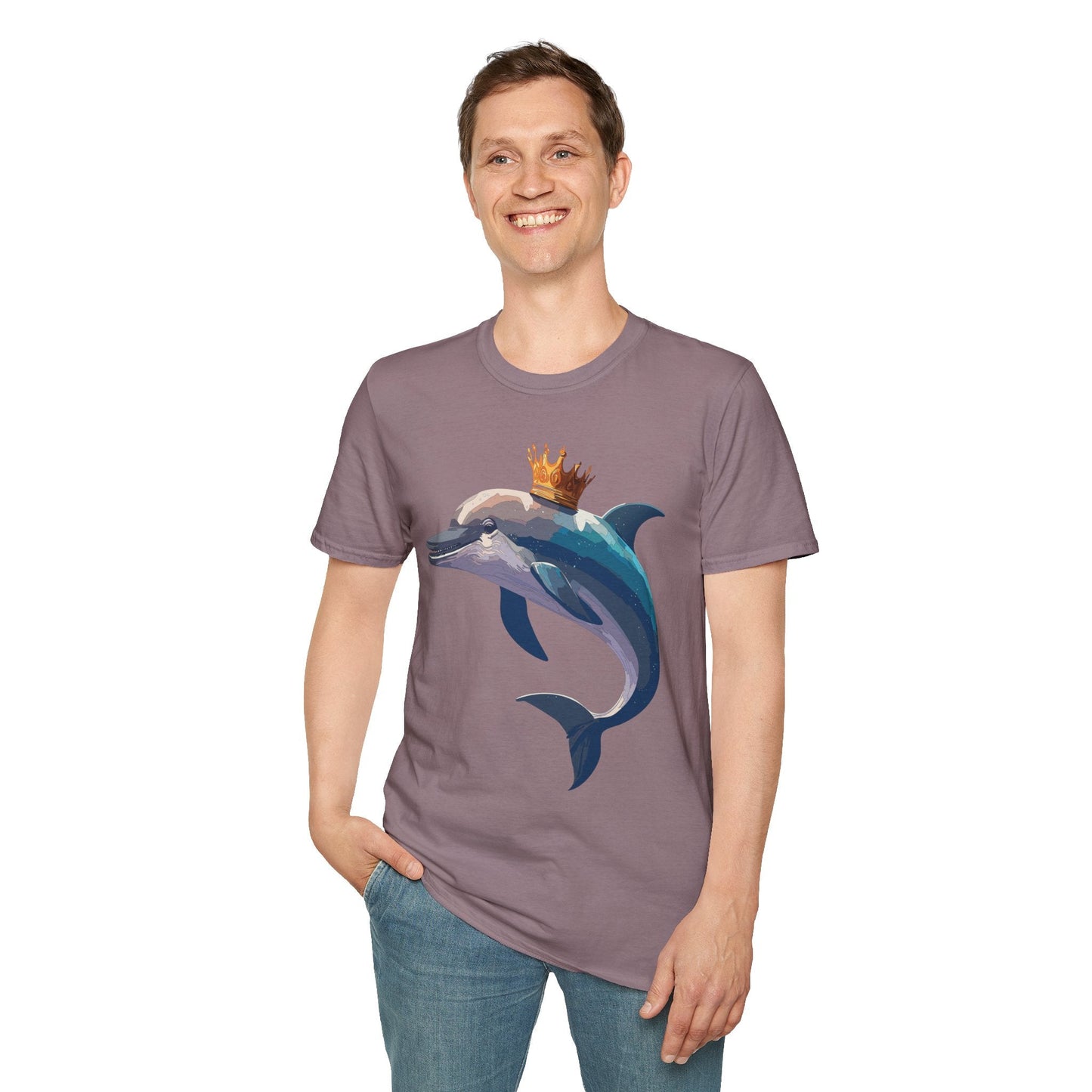 Dolphin Shirts Unisex Gildan Softstyle 64000 100 Percent Cotton Tee For Animal Lovers