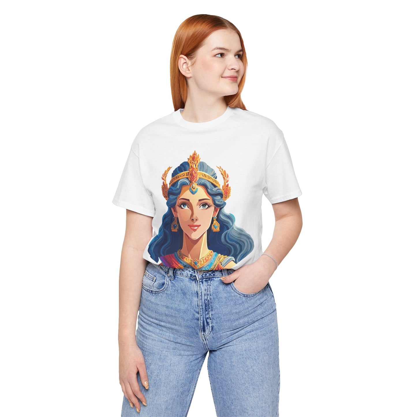 Hera Goddess Shirt Unisex Graphic Cotton Tee Featuring Original Retro2Nova Artwork