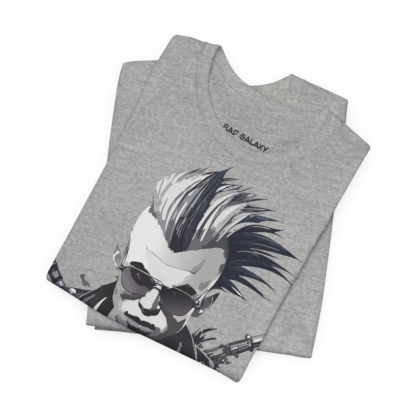 Punk Rock Tee Shirt From Bad Galaxy Made To Order 100 Percent Cotton Eco Friendly Inks USA
