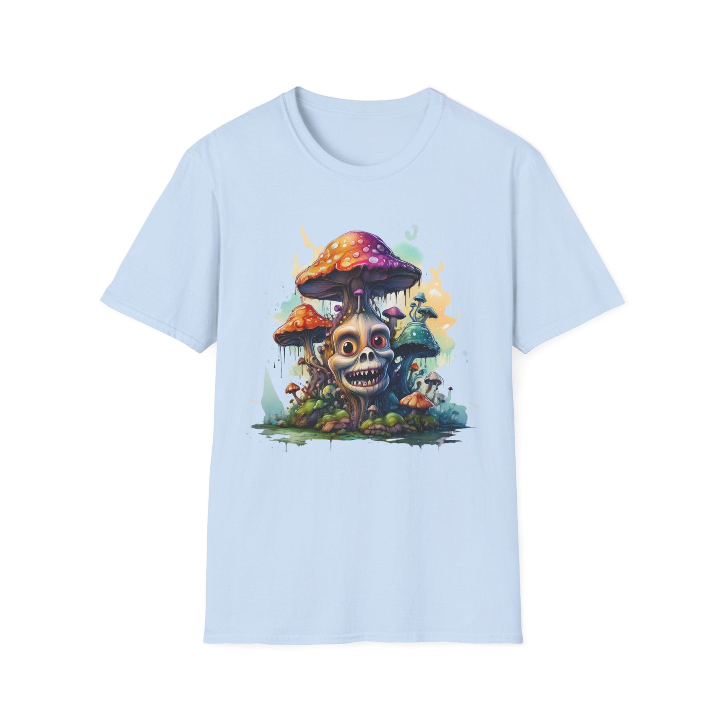 Mashroom Tee Shirt Unisex Graphic Mashroom Tee Fun Fungus Design Softstyle 64000