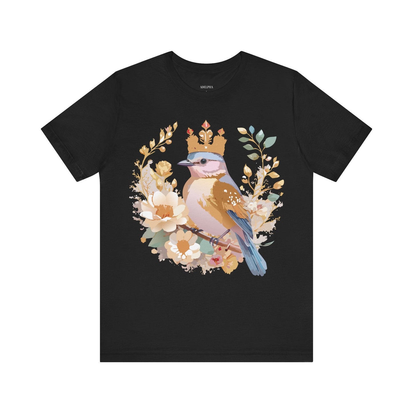 Medallion Graphic Tee Unisex Art Design Adelpha Vintage Inspired Short Sleeve Tee