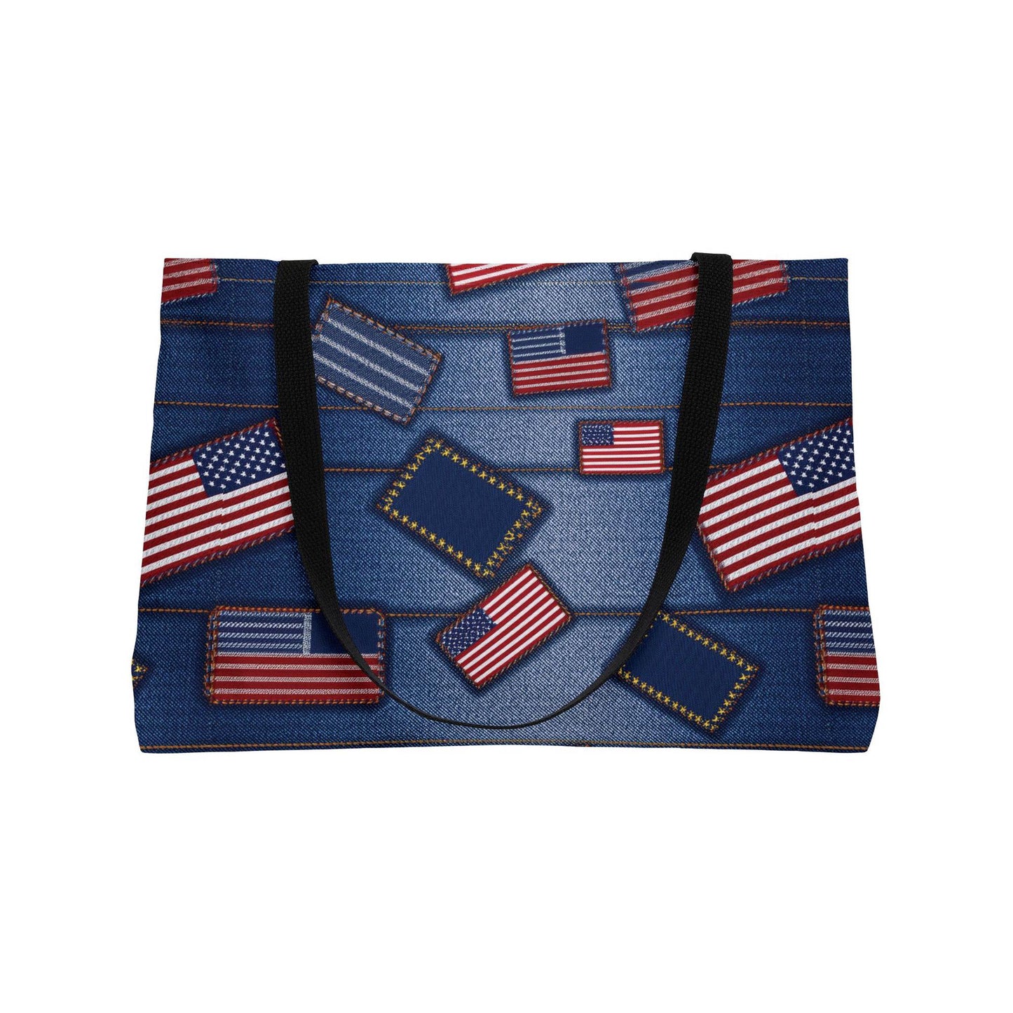4th of July Denim Color Imitation Print Unisex  Yoga Bag  Spun Poly 24x13 Canvas Bag 63
