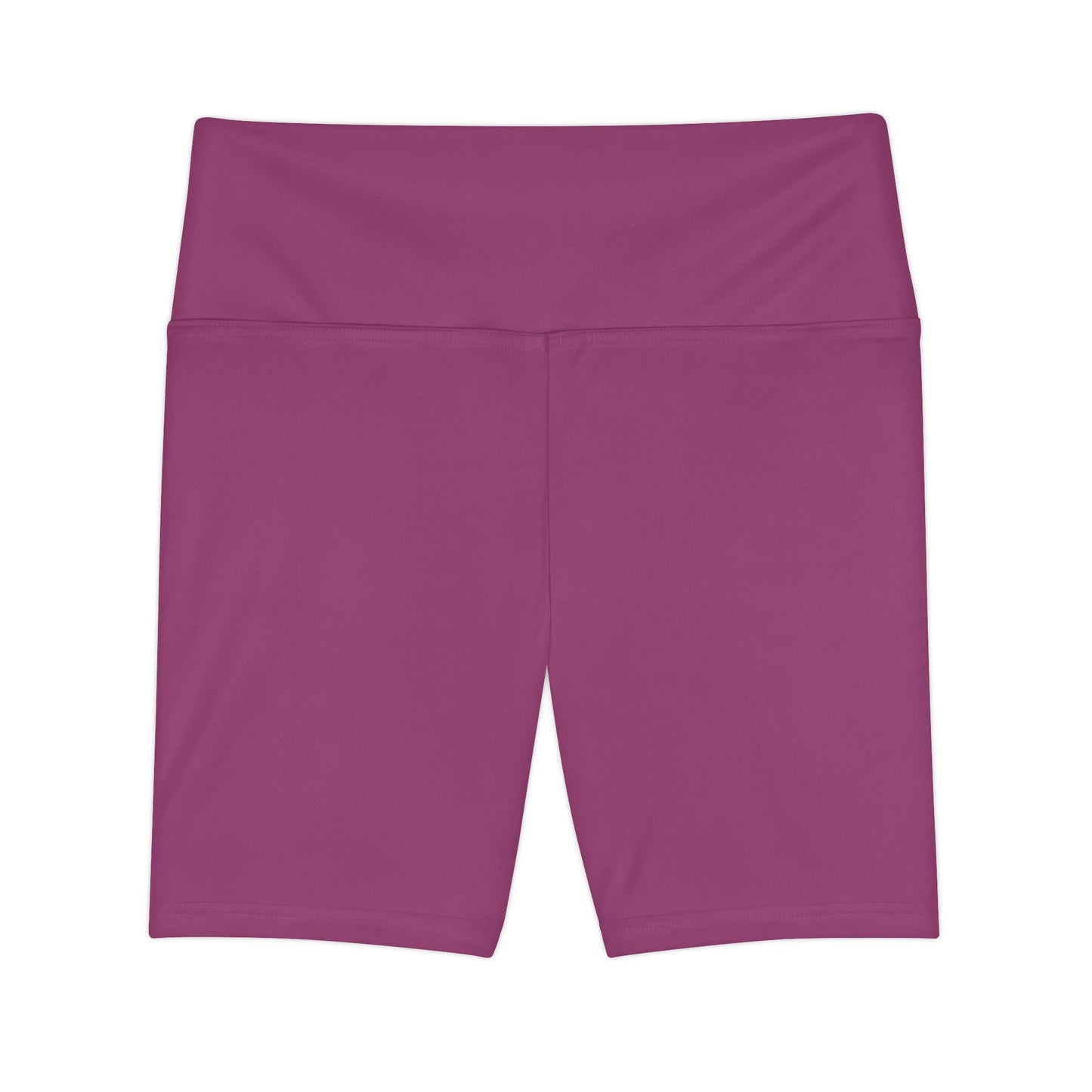 Berry Blush Women's Workout Shorts — Solid High-Waist Biker Shorts for Exercise & Everyday Wear