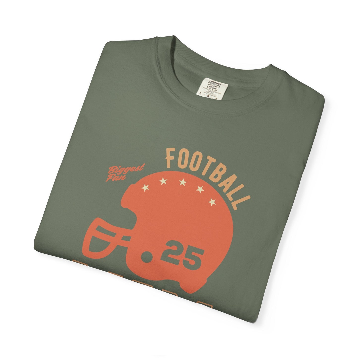 Football Mom T-shirt Mother's Day Mama Tee Unisex Comfort Colors Garment-Dyed Cotton h43