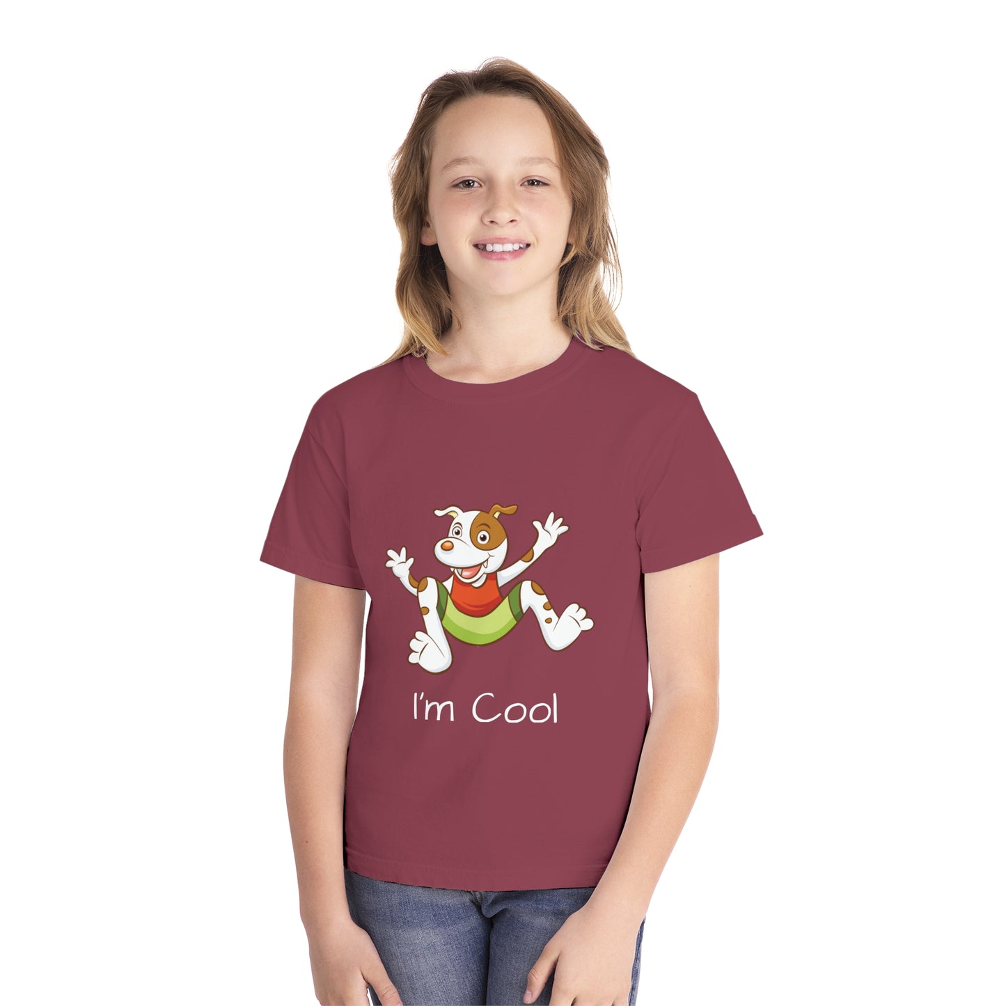 Youth Tee Shirt with Cool Dog