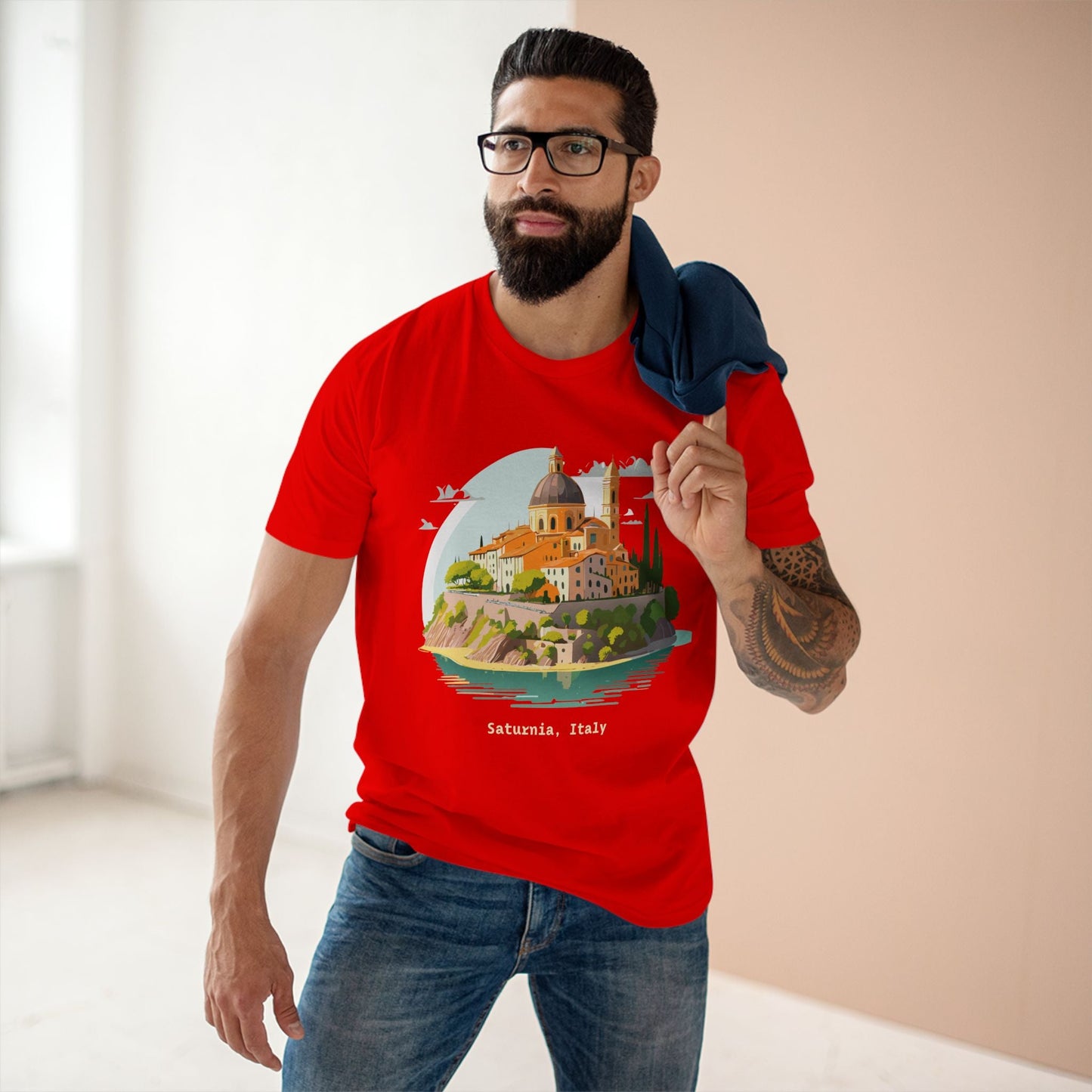Italy Travel Shirt Unisex Cotton Tee With Original Art Design Retro2Nova Edition