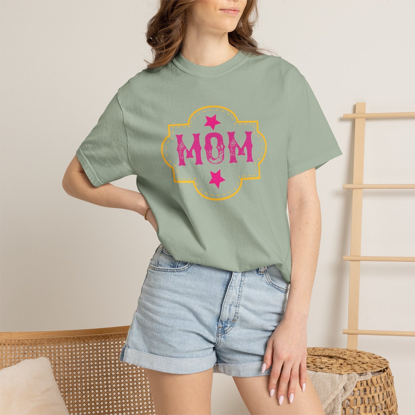 Mom T-shirt Mother Day Mama Tee Unisex Comfort Colors Garment-Dyed Cotton h81