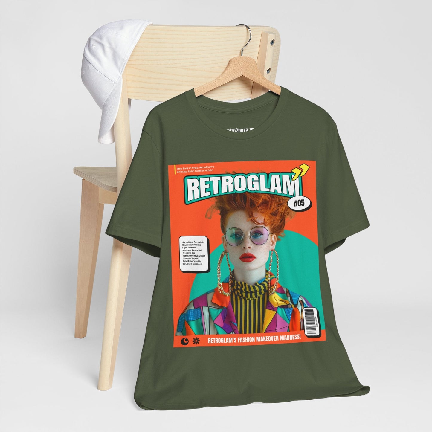 Magazine Cover Shirt Unisex Short Sleeve Tee Lightweight Breathable Fabric