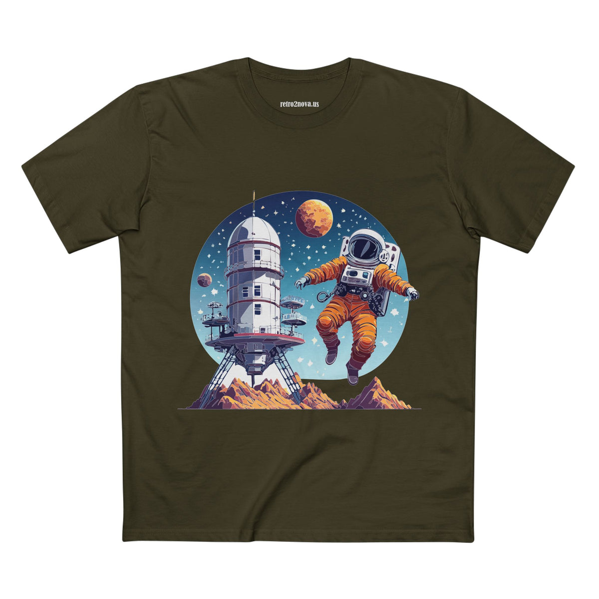 Cosmos Astronaut Graphic Tee Staple Unisex 100 Cotton Tee Shirt - CS-18