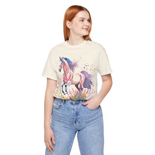 Horse Graphic Unisex 100 Cotton Vintage Animal Art T-Shirt 7