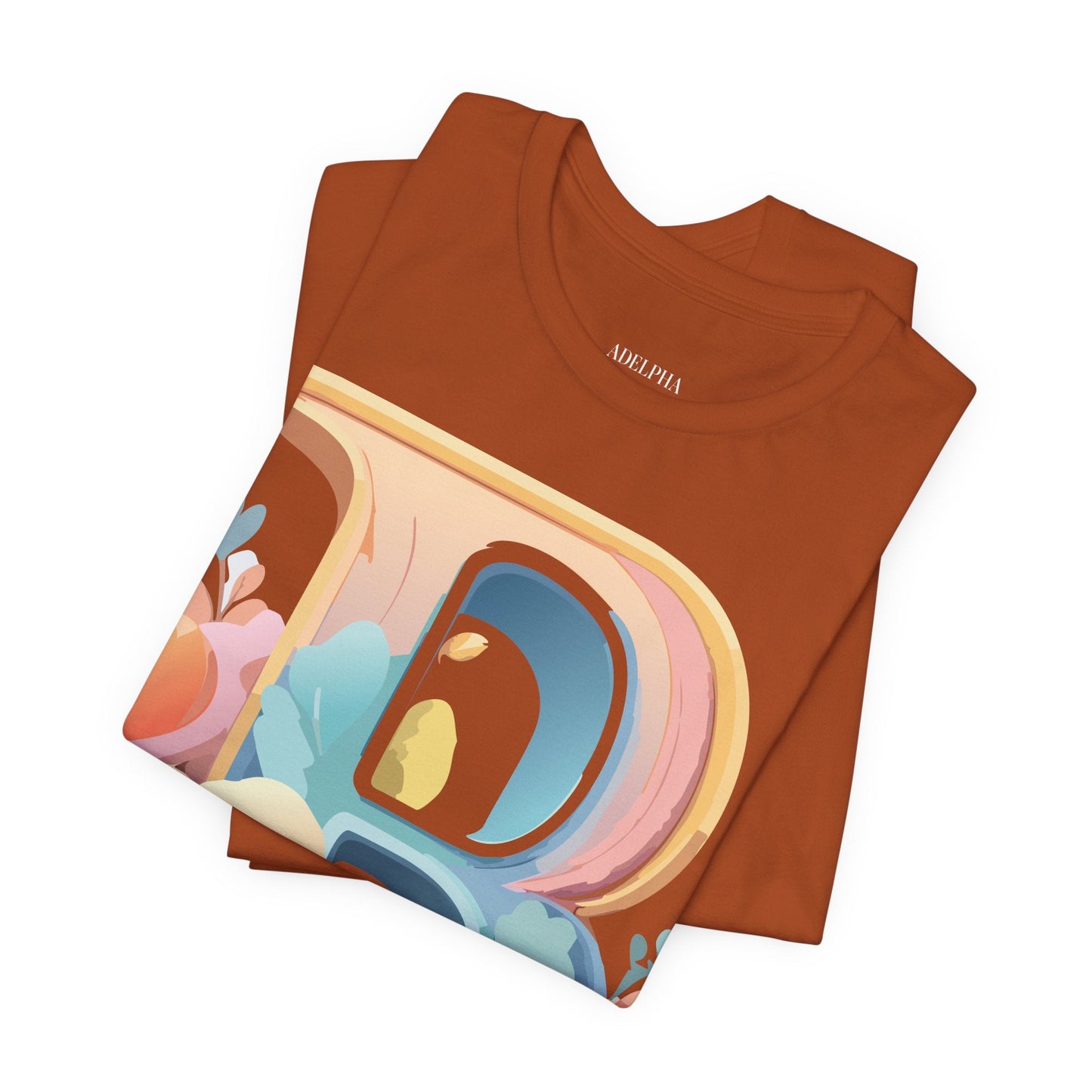 Letter B Graphic Tee Unisex Jersey Short Sleeve With Vintage Inspired Artwork By Adelpha