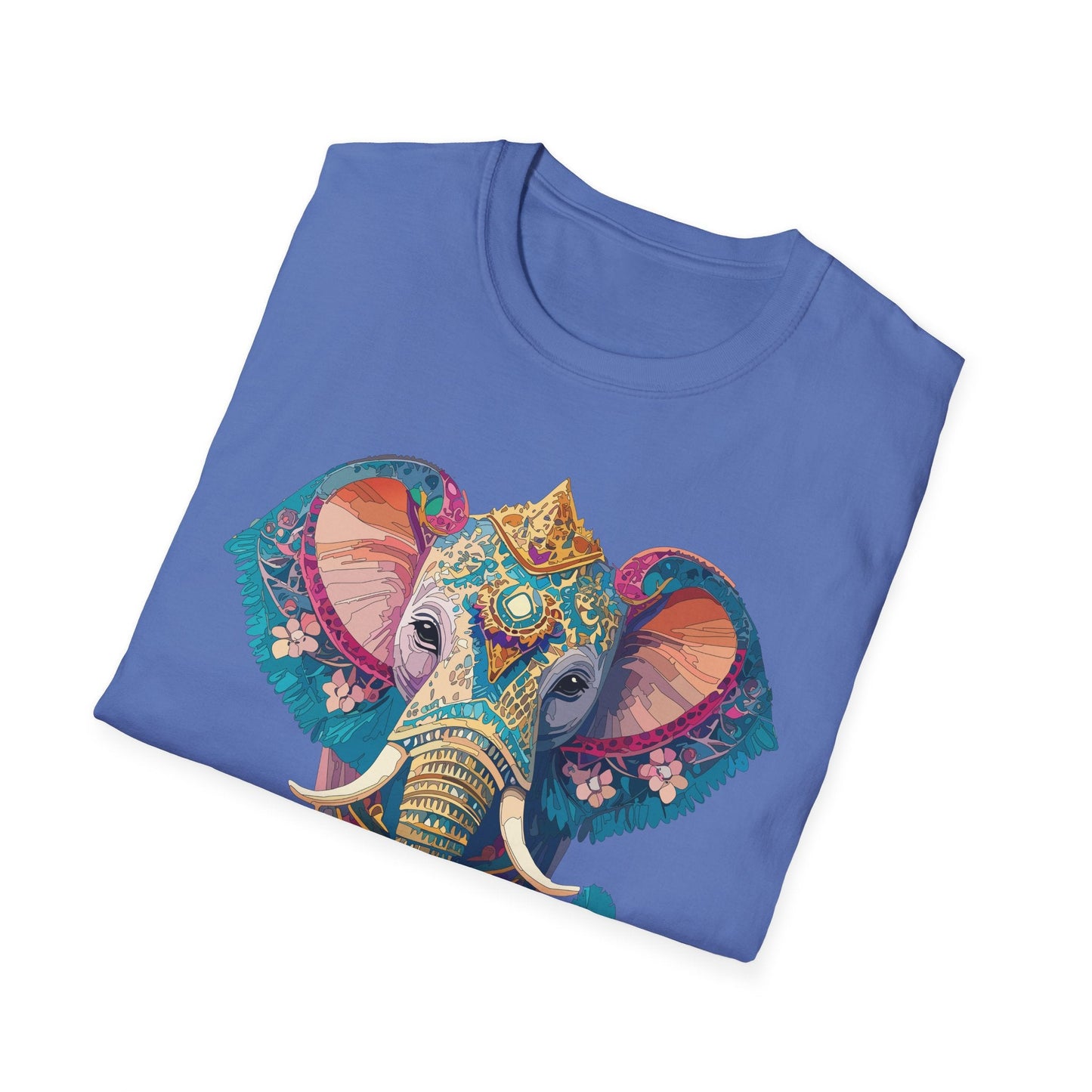 Elephant Shirt Unisex Animal Tee Softstyle 100 Percent Ring Spun Cotton Gildan 64000