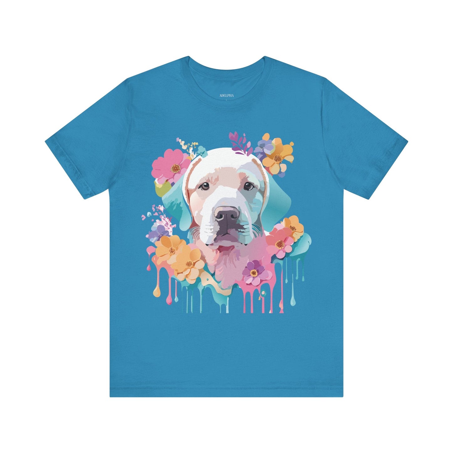 Dog Graphic Tee Unisex Vintage Inspired Art Design Adelpha Short Sleeve Jersey Shirt