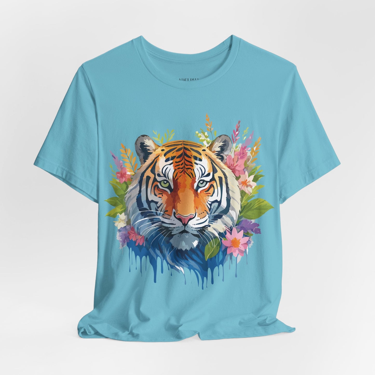 Tiger Graphic Tee Unisex Vintage Style Shirt With Original Adelpha Artwork Premium Quality