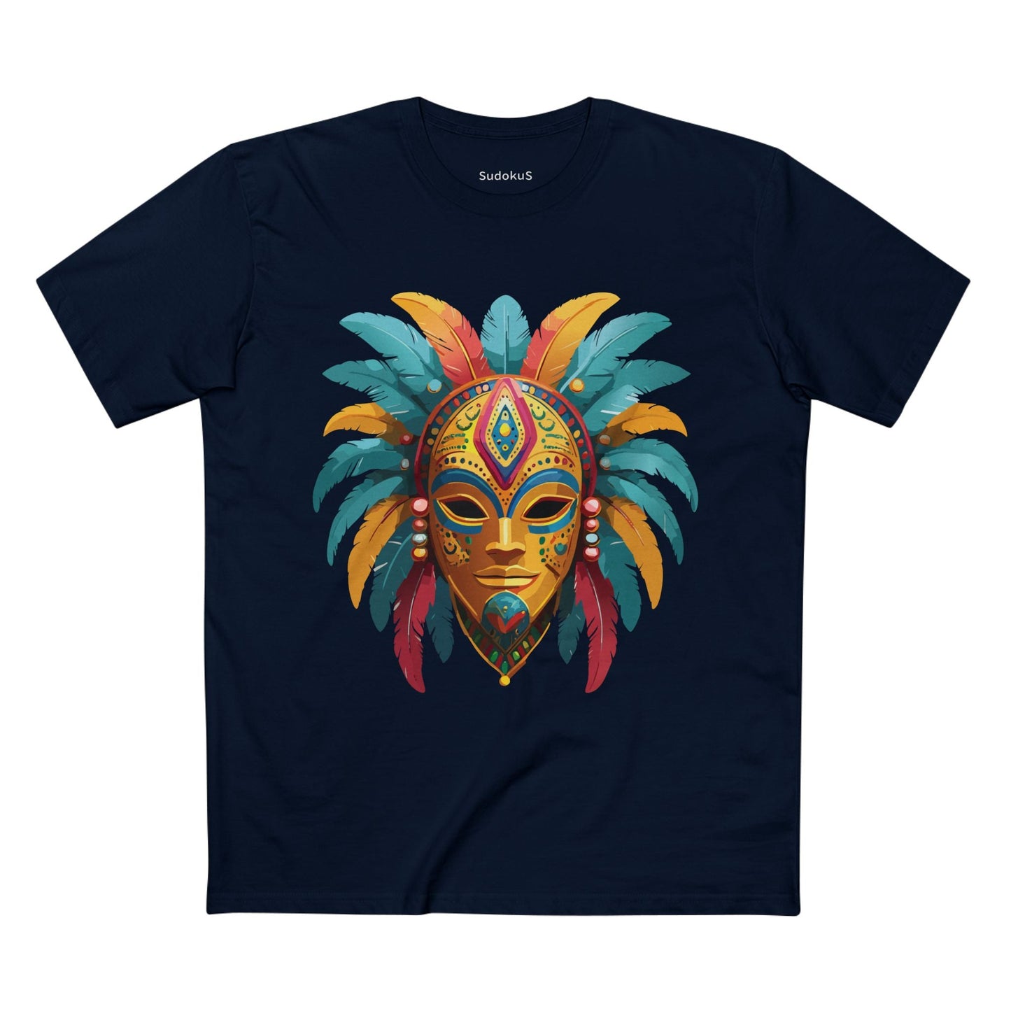 Mask Graphic Unisex 100 Cotton Staple Tee 33