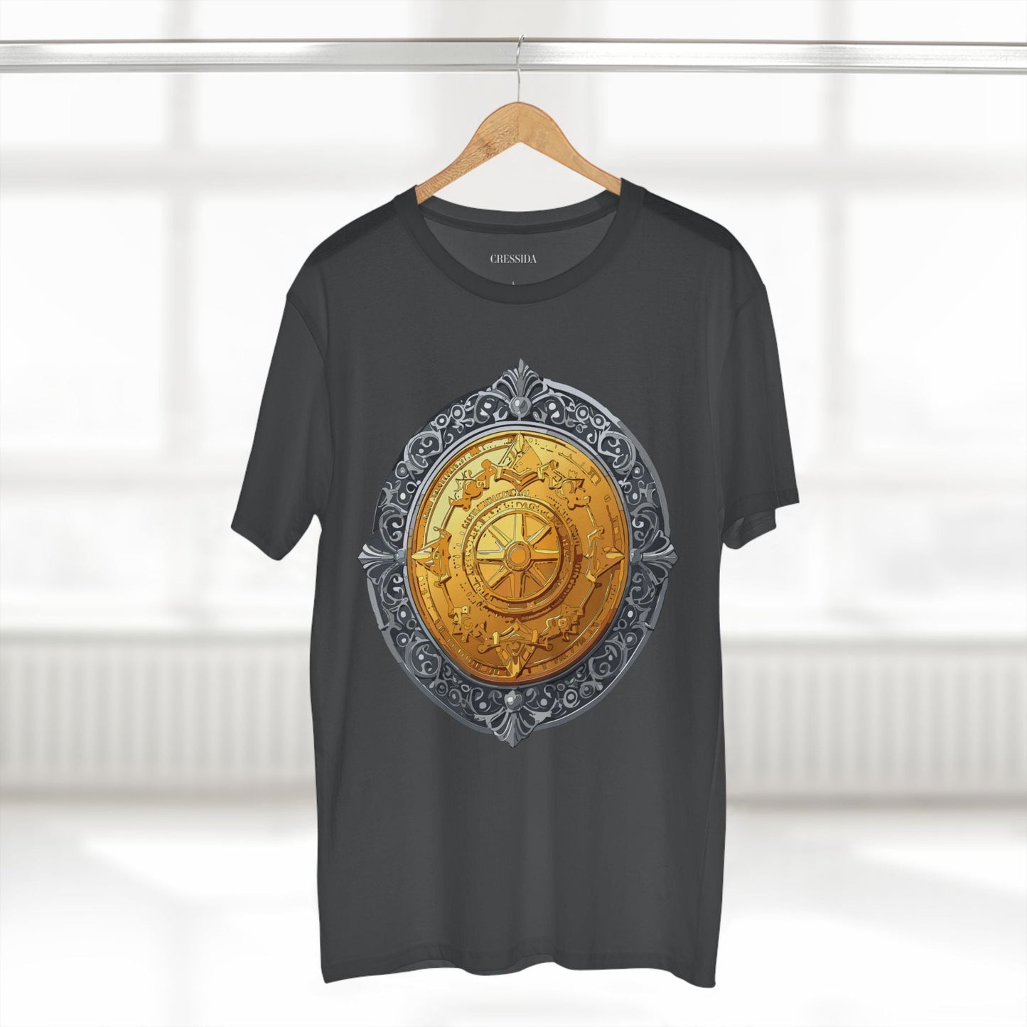 Antique Gold Coin Graphic Design T-Shirt Unisex 100 Cotton With Golden Print Artwork Tee 10