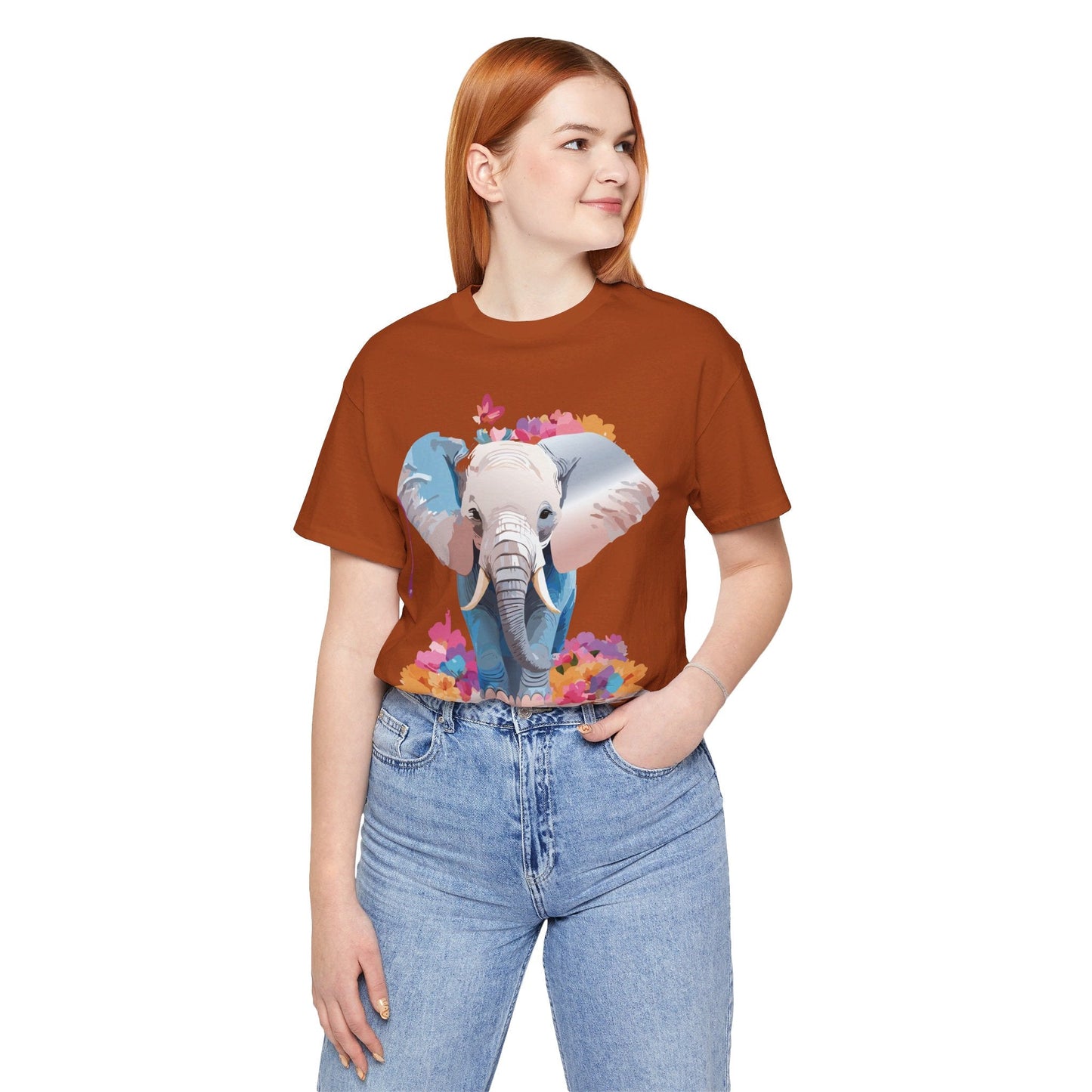 Elephant Graphic Tee Unisex Short Sleeve by Adelpha Premium Vintage Inspired Artwork