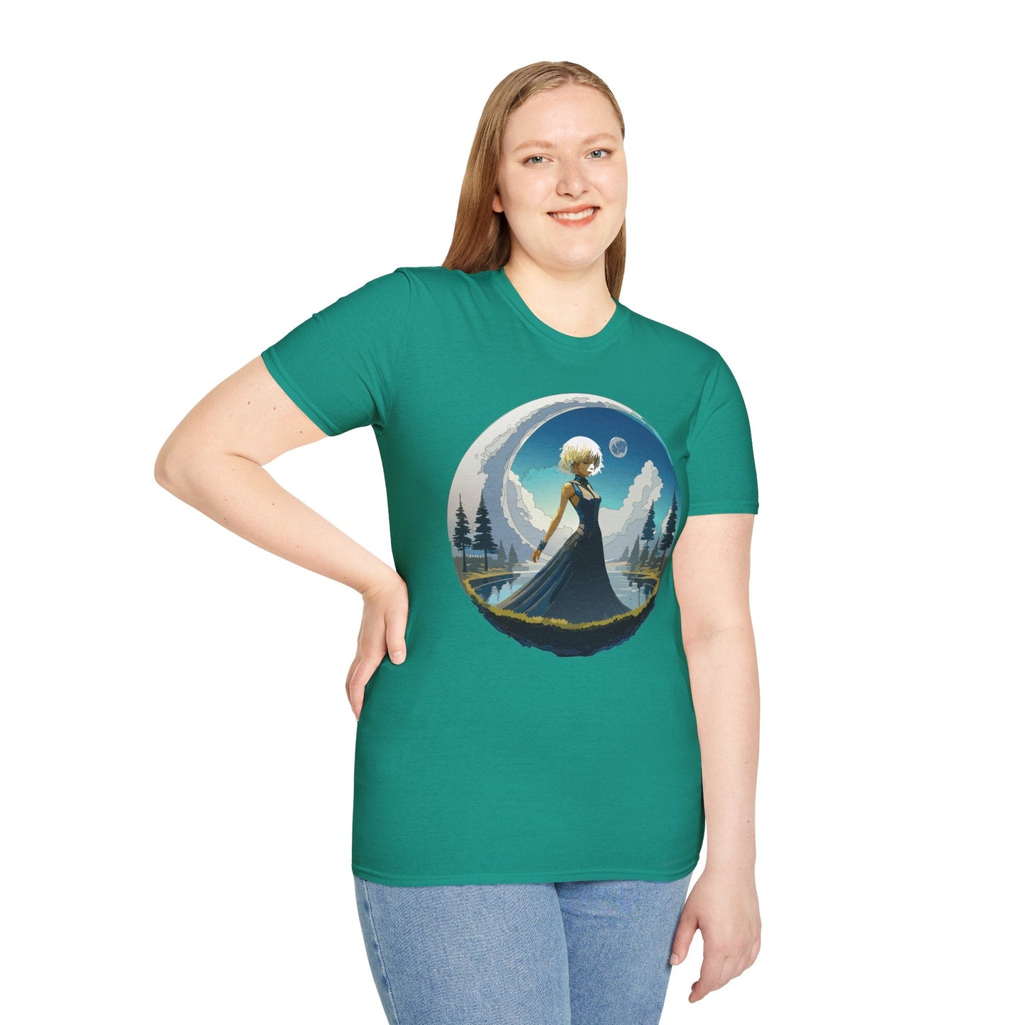 Womens Graphic T Shirt Art Design Tee Gildan Softstyle 64000 Unisex Short Sleeve