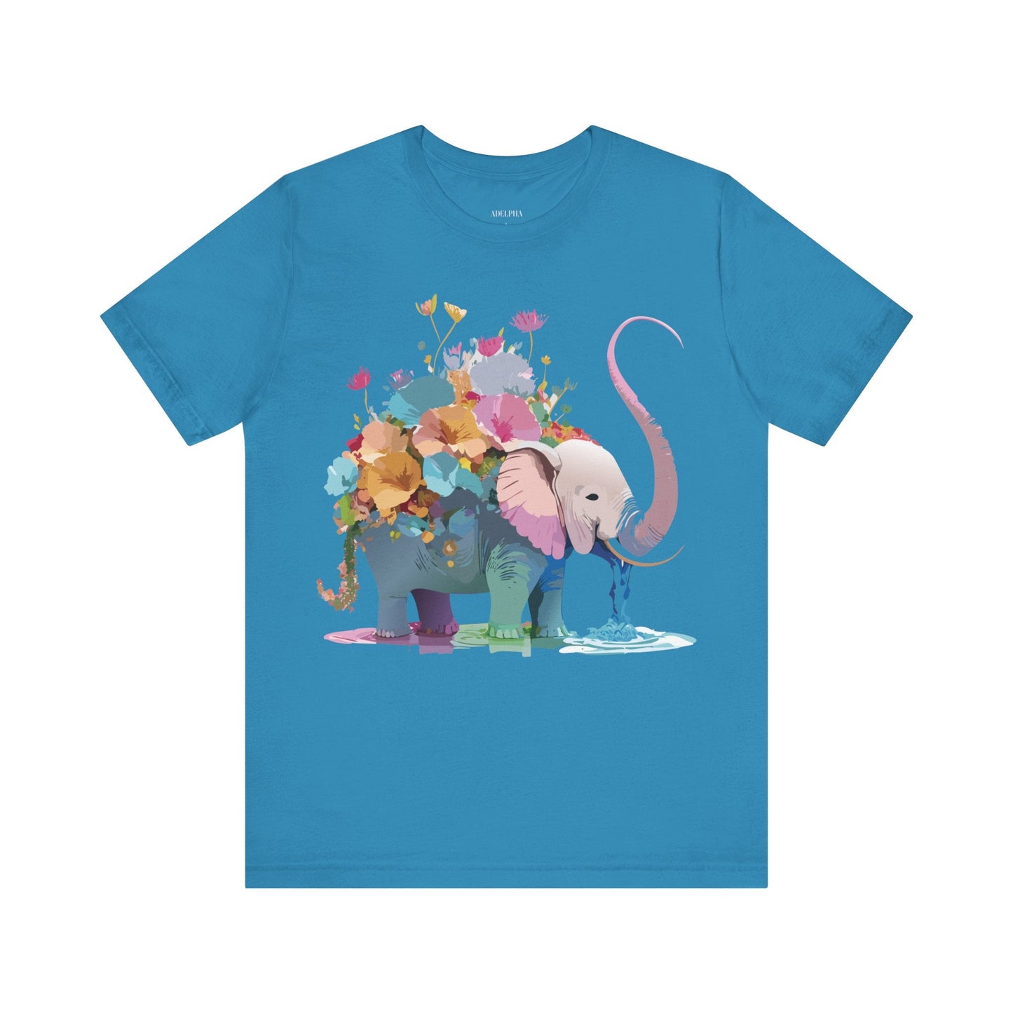 Elephant Graphic Unisex 100 Cotton Jersey Vintage Art Design Tee 12