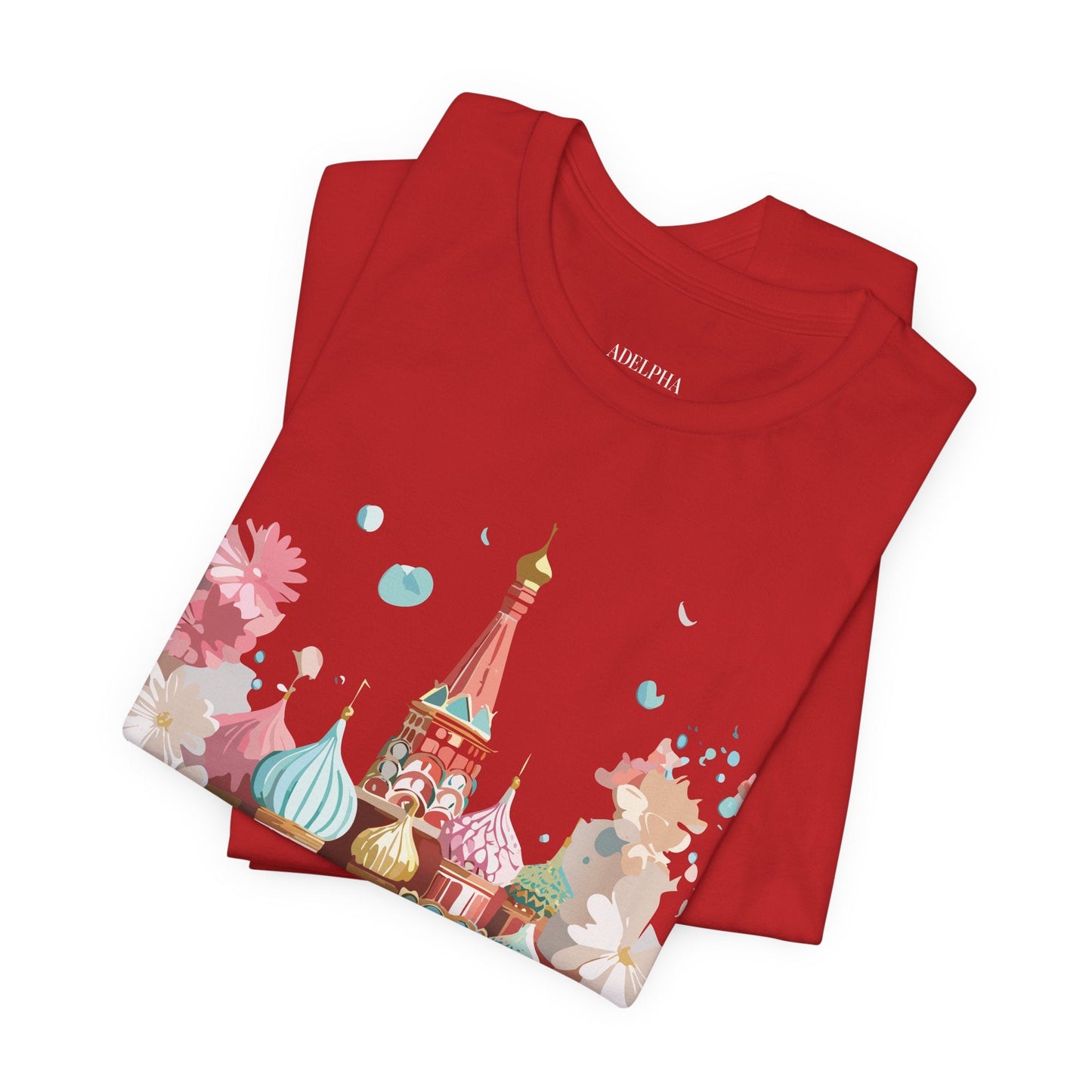 Unisex Moscow Tourist Shirt Graphic Tee by Adelpha Vintage Inspired Art Design Premium Quality