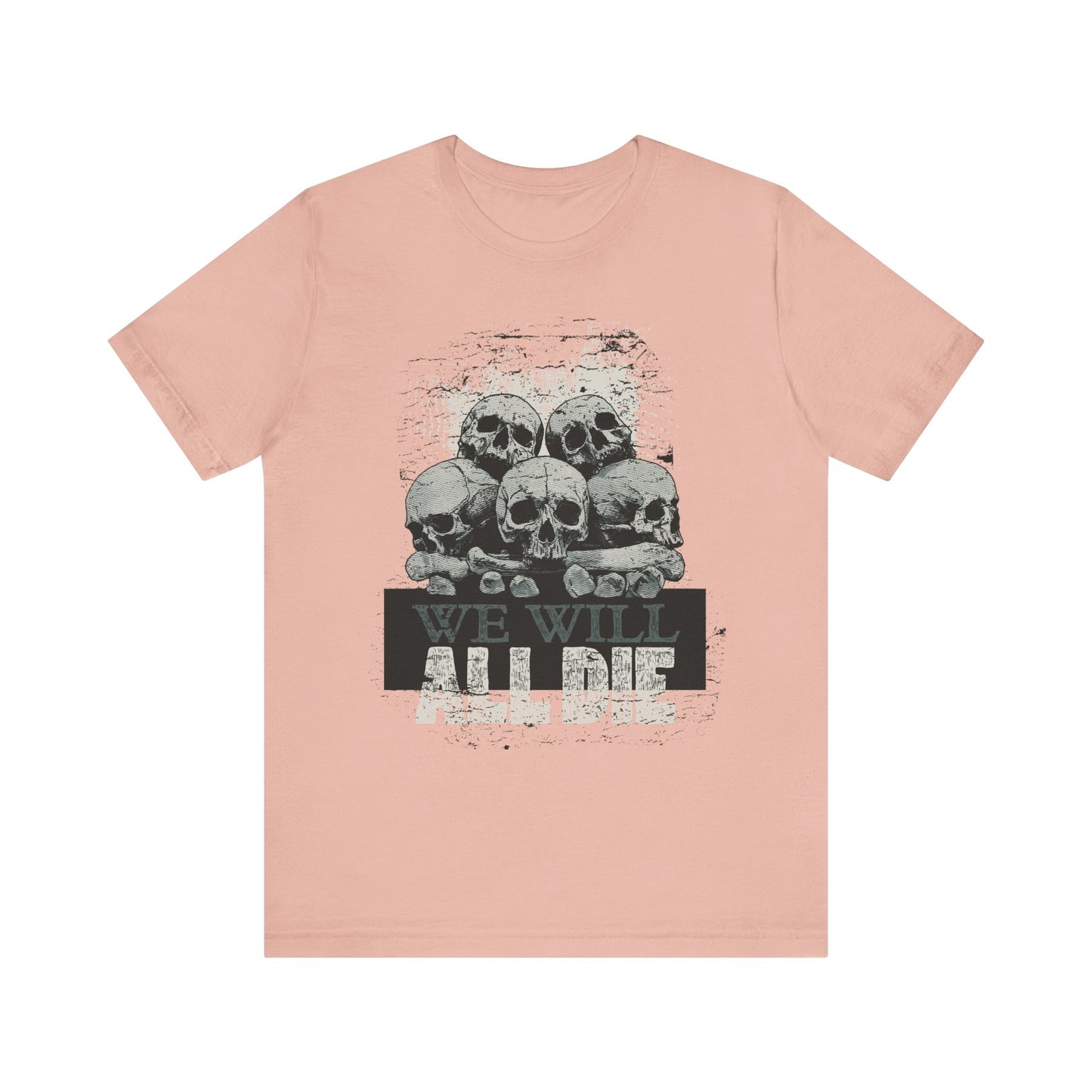 All Die Skull Graphic Design Tee, Skull Shirt, Vintage Tees, Art Design T-Shirt, Graphic Tee, Art Shirts