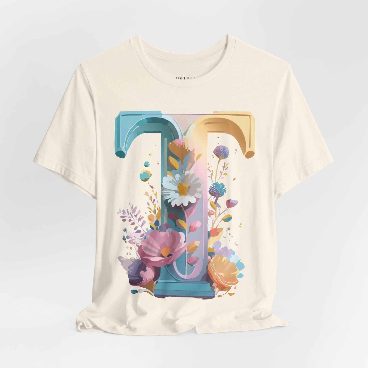 Unisex Letter T Shirt Graphic Tee With Vintage Adelpha Artwork Premium Comfort And Everyday Style