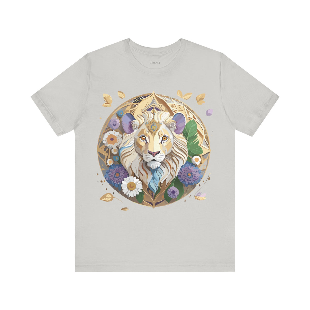 Medallion Graphic Unisex Cotton Bella+Canvas Tee with Art Design d38