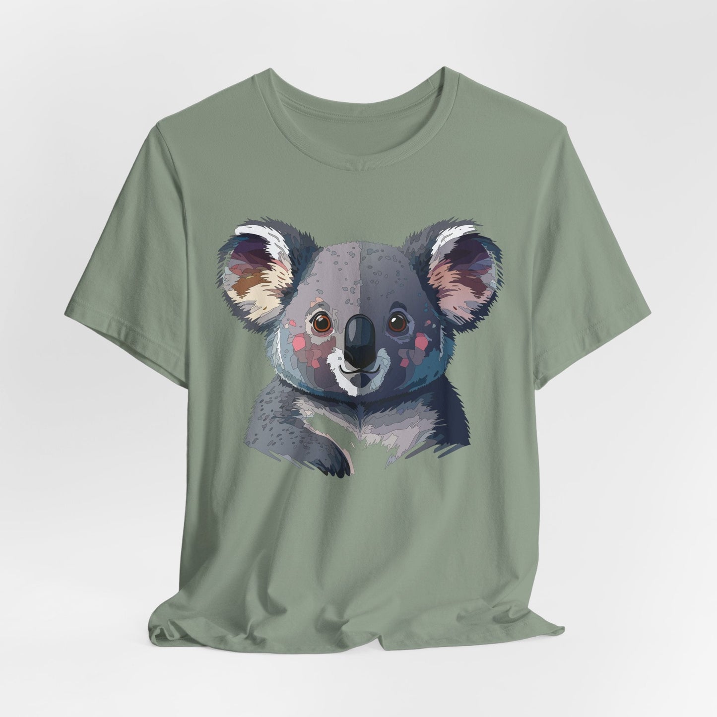 Unisex Animal Shirt With Animal Art Design Tee Wild Animals Short Sleeve Jersey Cotton