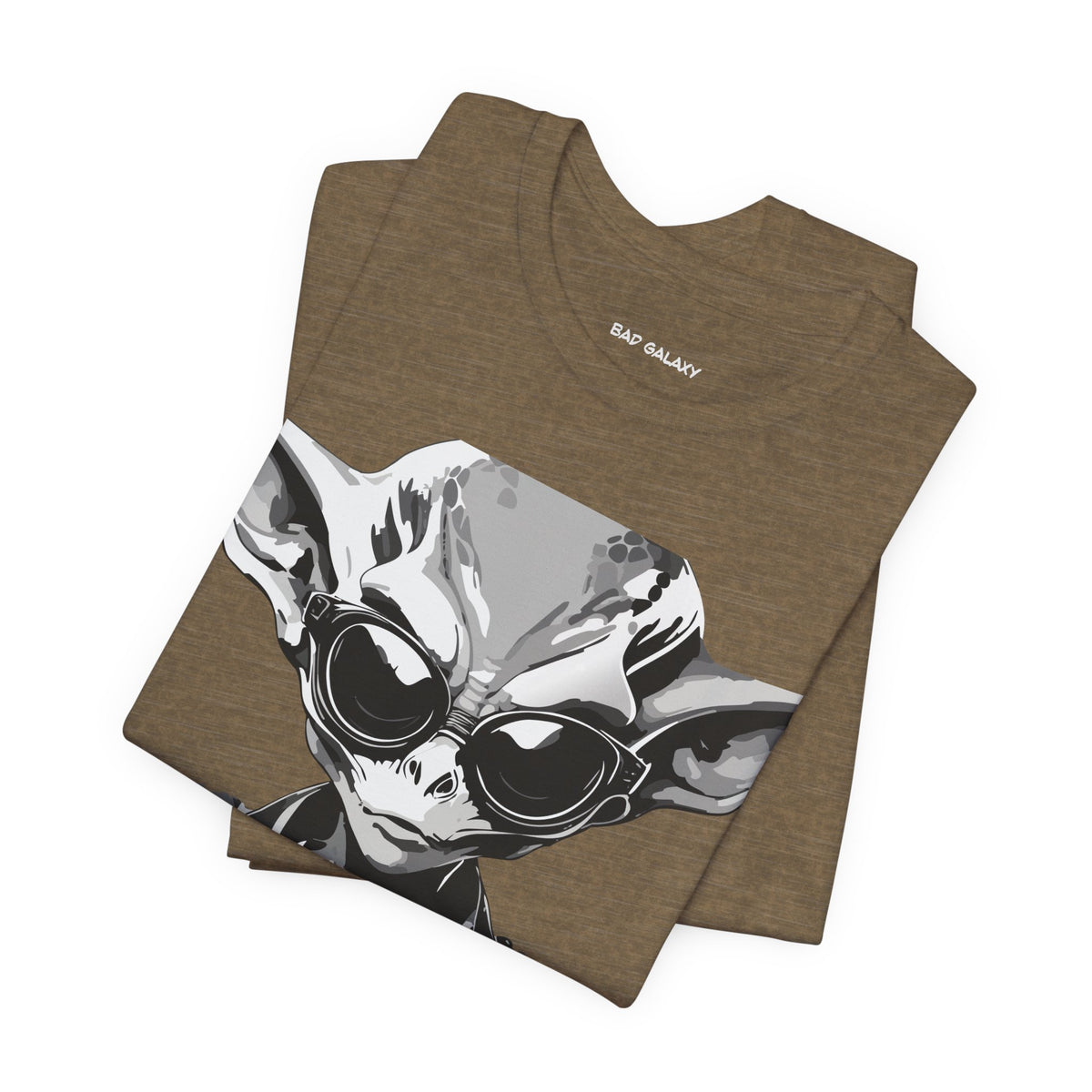 Alien Graphic Unisex Cotton Bella+Canvas Tee with Art Design b75