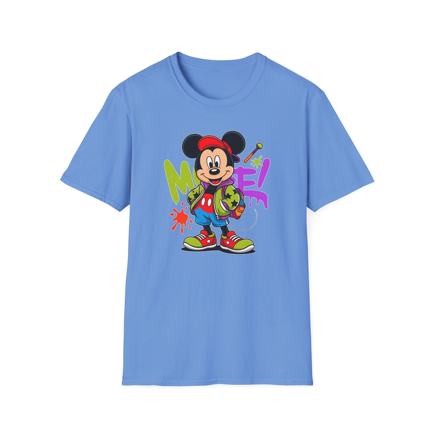 Unisex Cartoon T Shirt with Animation Design Funny Animals Tee Gildan Softstyle 64000