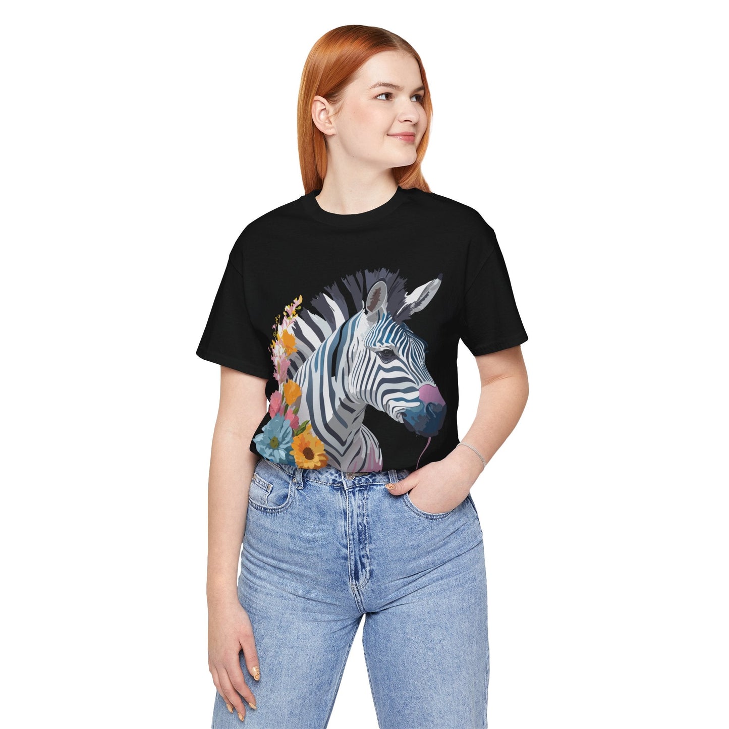 Adelpha Zebra Graphic T Shirt Unisex Vintage Inspired Art Short Sleeve Premium Soft Cotton