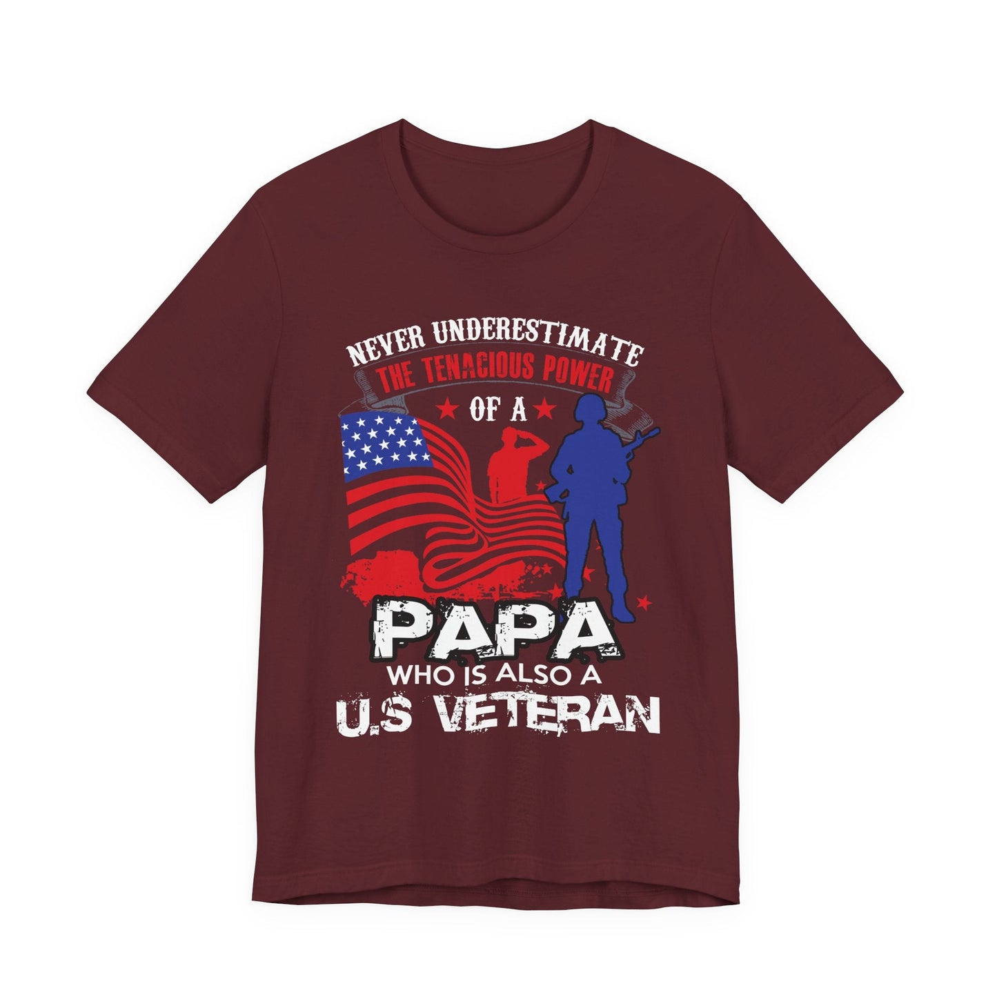 Army Veteran Patriotic Graphic Design Unisex Cotton T-Shirt v53