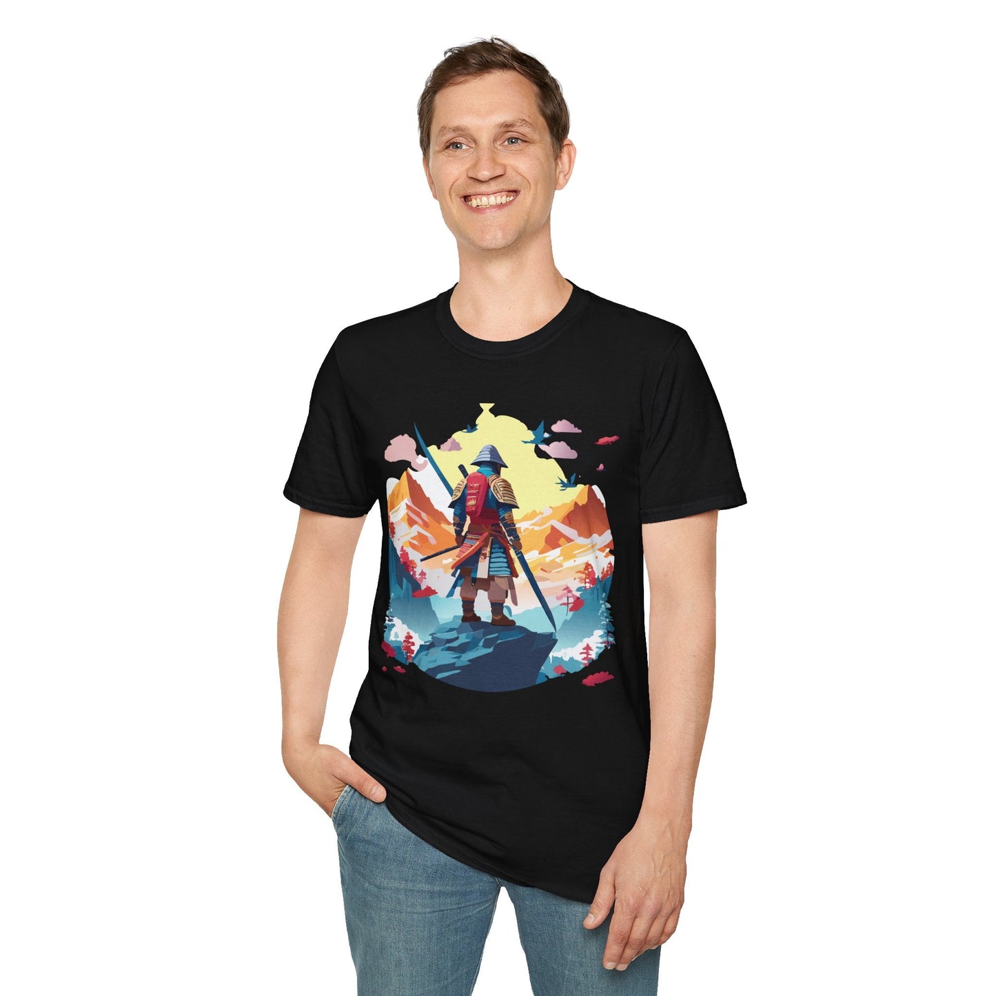 Samurai Shirt Unisex T Shirt Gildan Softstyle 64000 Cotton Tee For Everyday Comfort