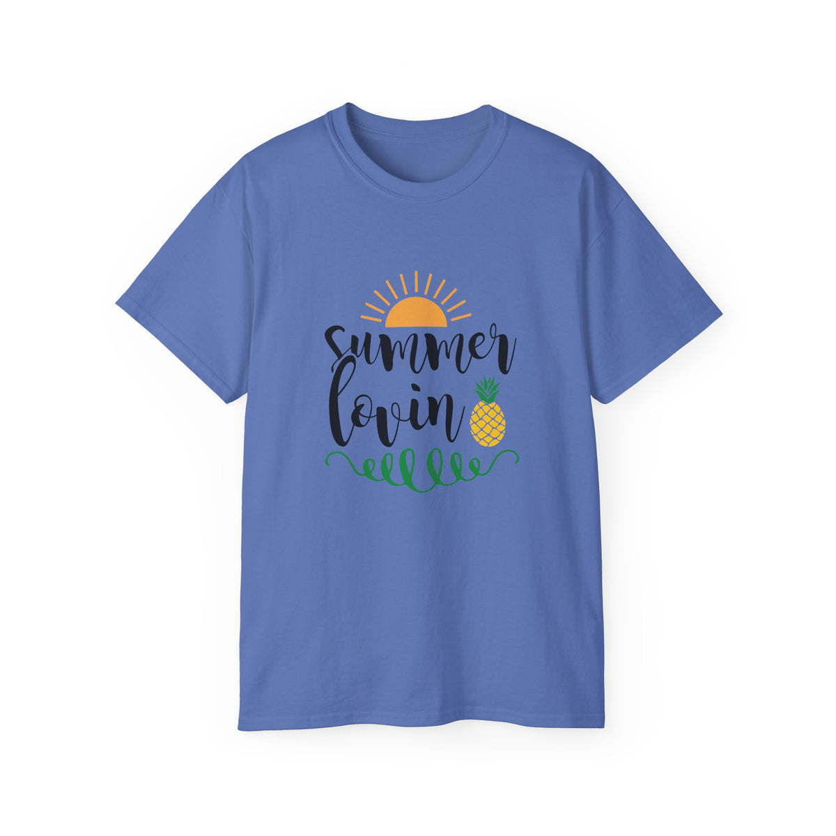 Summer Lovin sun and pineapple T-Shirt | beach vibes, tropical script