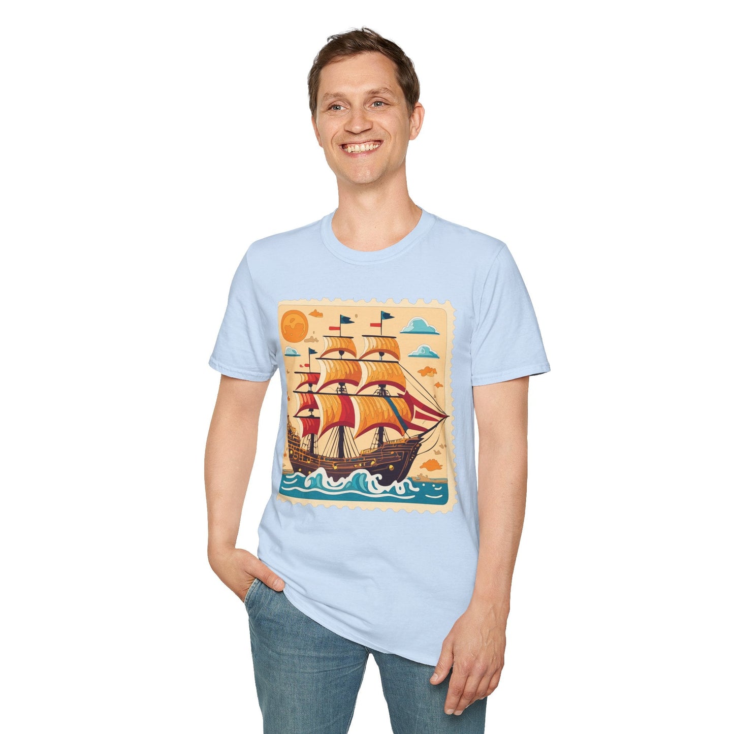 Ship T Shirts Frigate T Shirts Vessel Tee Shirt Unisex Gildan Softstyle 64000 Comfort Fit