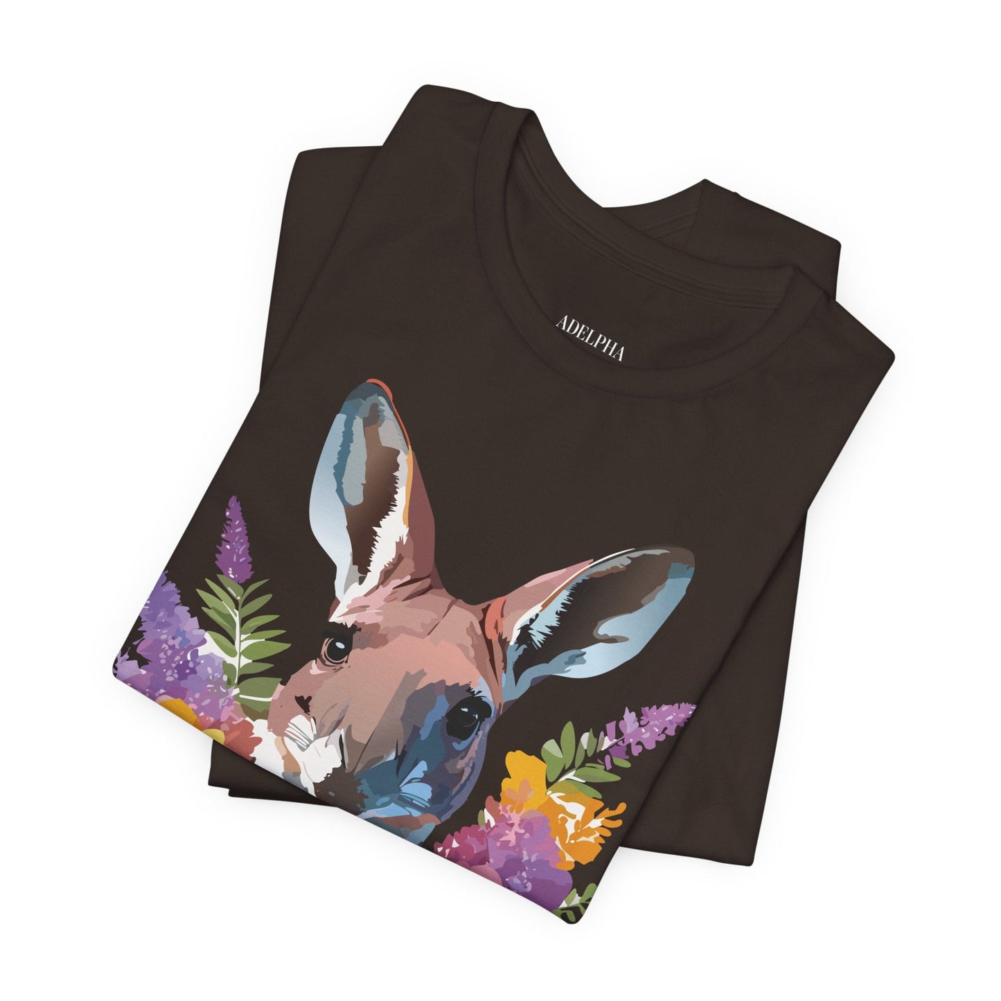 Kangaroo Graphic Tee Unisex Jersey Short Sleeve Adelpha Vintage Inspired Artwork Casual Wear