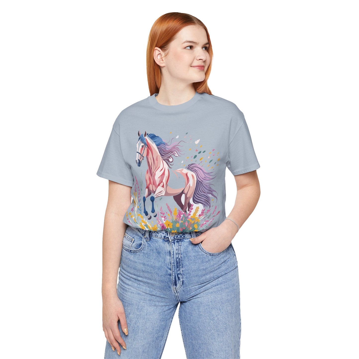 Horse Graphic Unisex 100 Cotton Vintage Animal Art T-Shirt 7