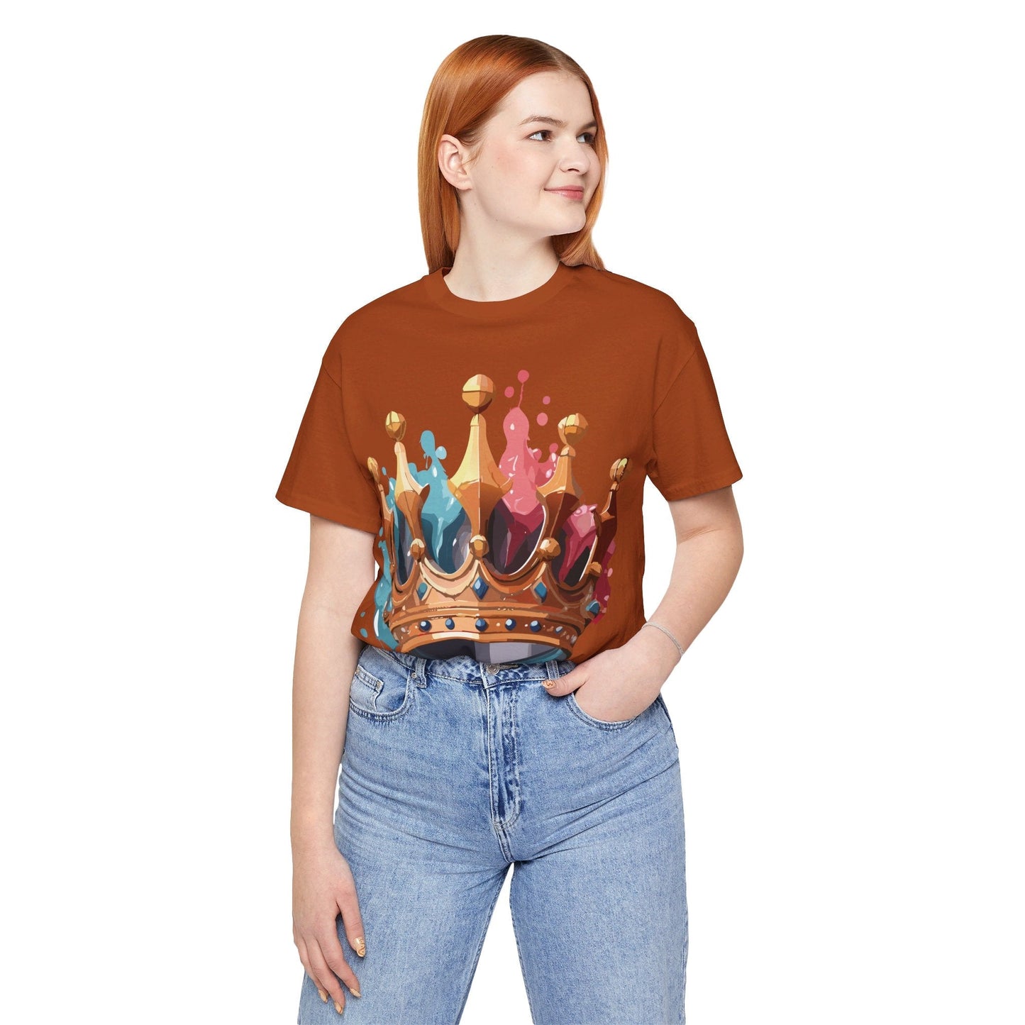 Adelpha Graphic Tee Crown Shirt Unisex Vintage Artwork Premium Casual Everyday Wear T Shirt