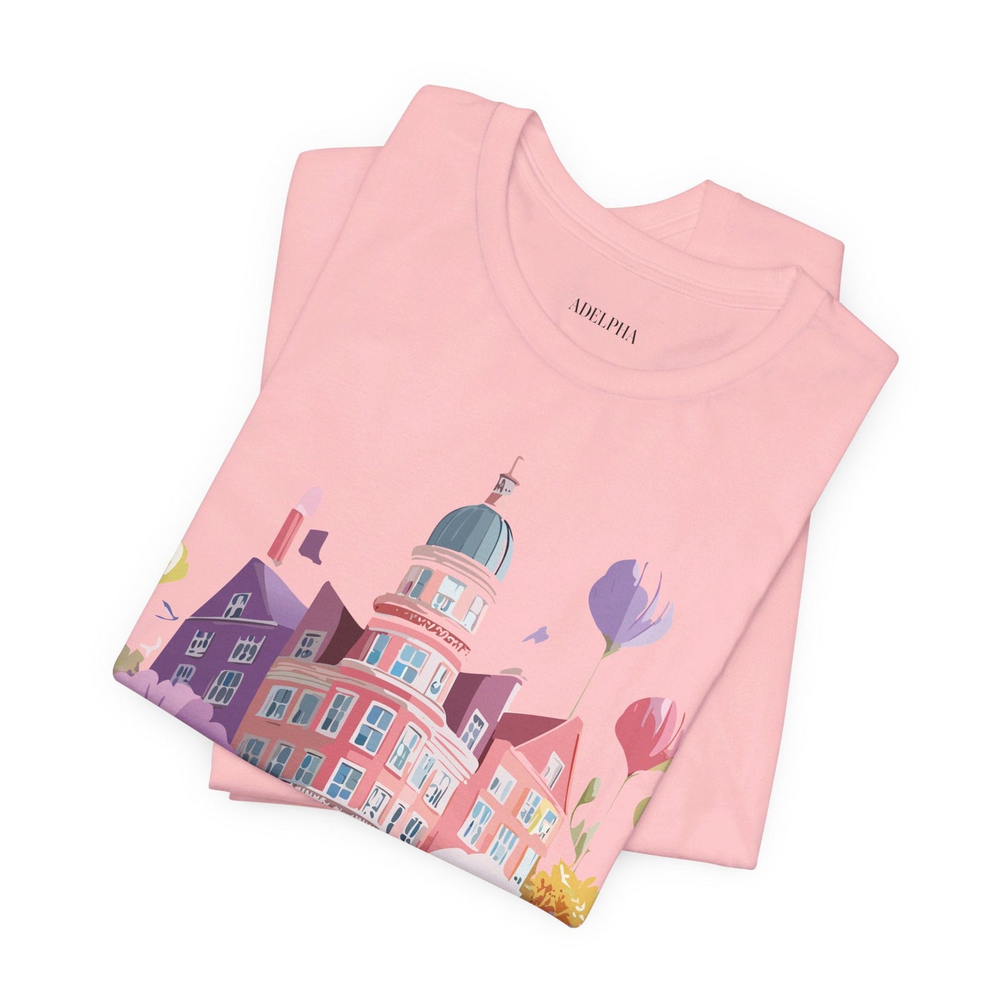 Unisex Graphic T Shirt With Adelpha Artwork Vintage Amsterdam Design Short Sleeve