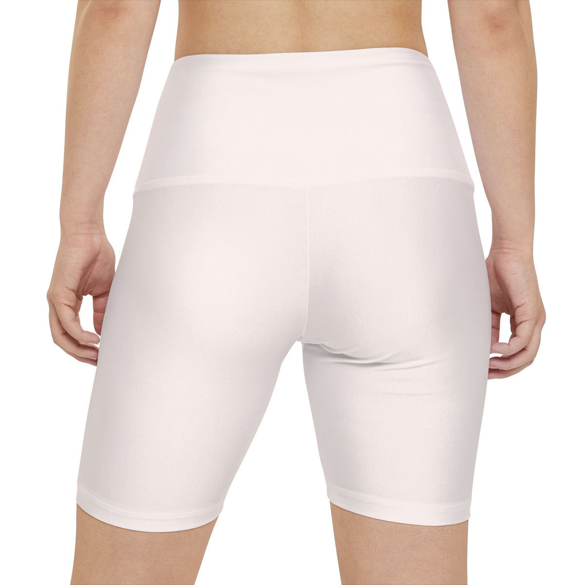 Seashell Cream Workout Shorts Yoga Biker Shorts