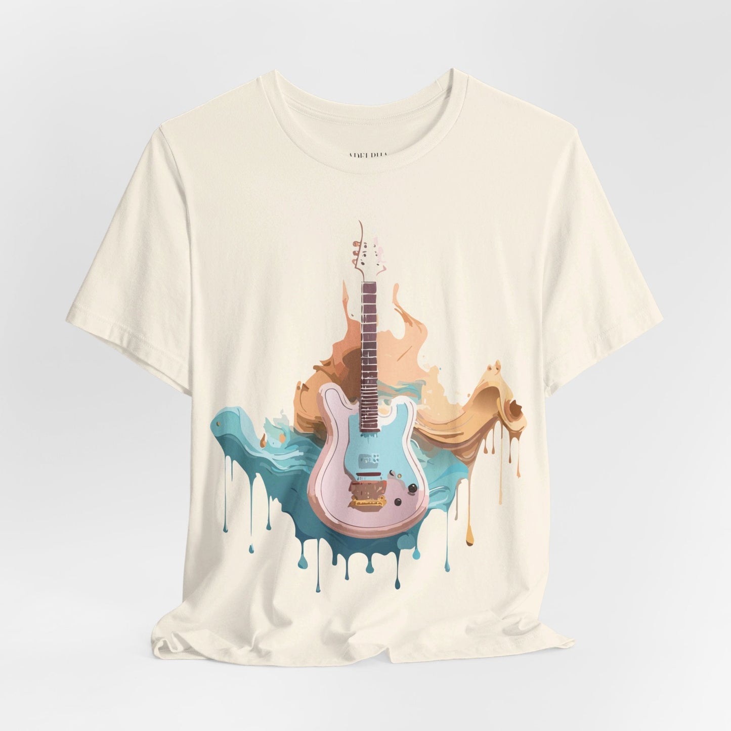 Music Graphic Unisex 100 Cotton Vintage Art with Musical Elements Tee 46