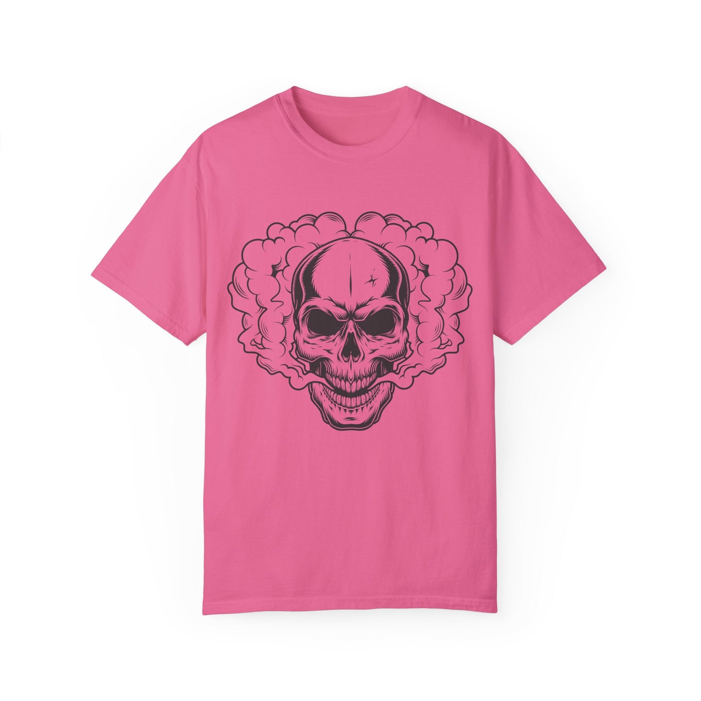 Unisex-T-Shirt aus Baumwolle mit Totenkopf 