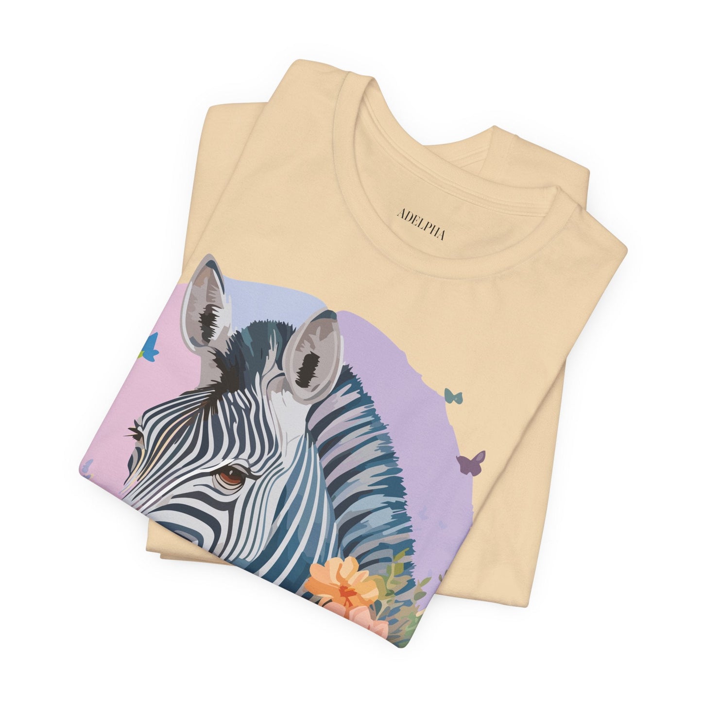 Adelpha Zebra Graphic Tee Unisex Jersey Short Sleeve Vintage Inspired Artwork Tee Shirt